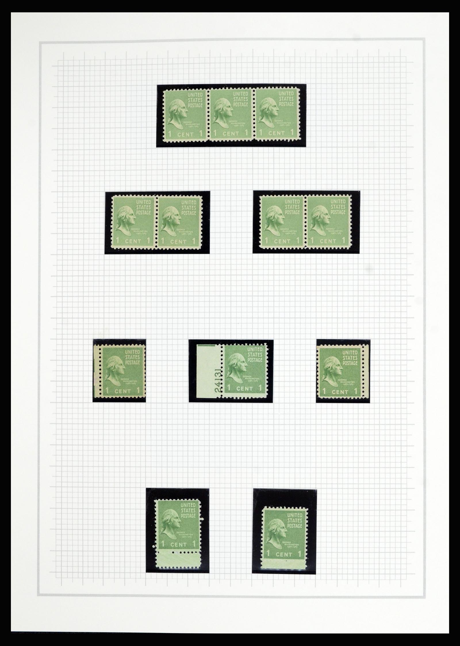 36909 015 - Postzegelverzameling 36909 USA 1938-1954.