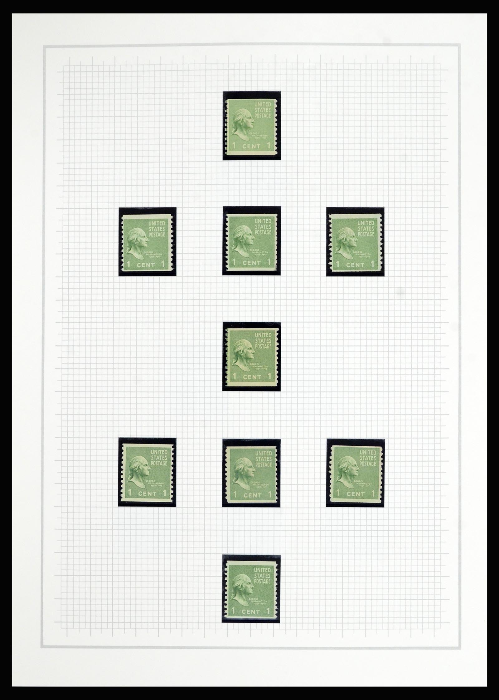 36909 018 - Postzegelverzameling 36909 USA 1938-1954.