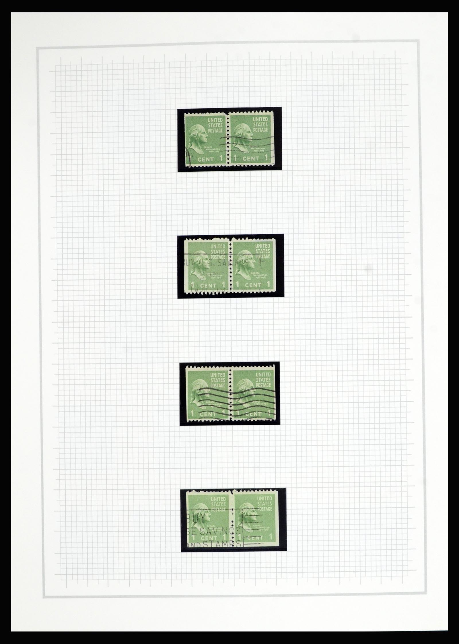 36909 023 - Stamp collection 36909 USA 1938-1954.