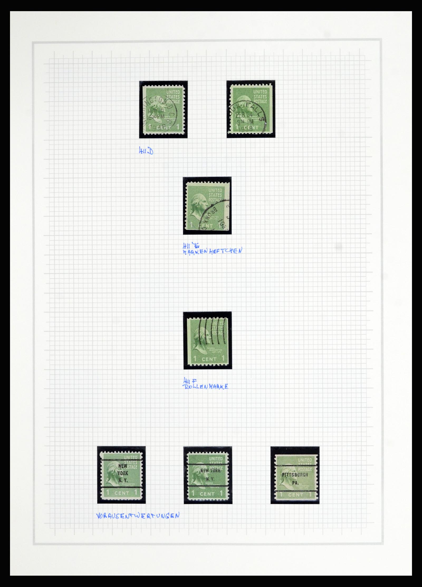 36909 039 - Stamp collection 36909 USA 1938-1954.