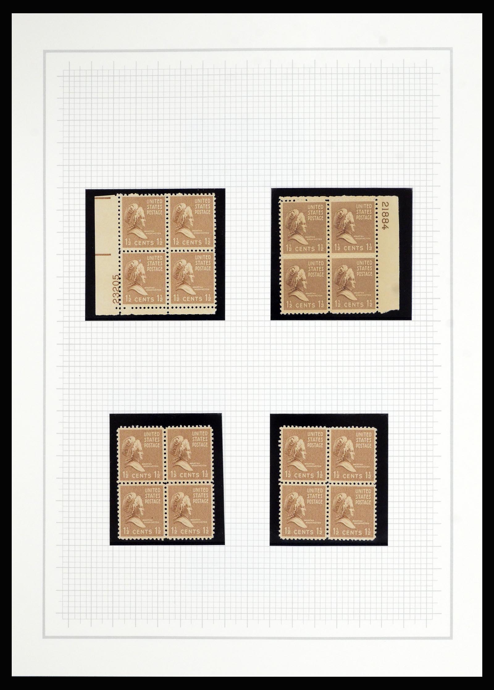 36909 042 - Postzegelverzameling 36909 USA 1938-1954.