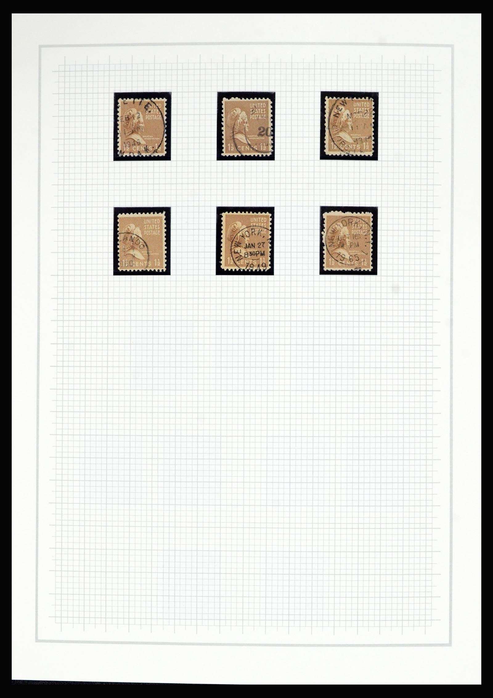 36909 051 - Postzegelverzameling 36909 USA 1938-1954.
