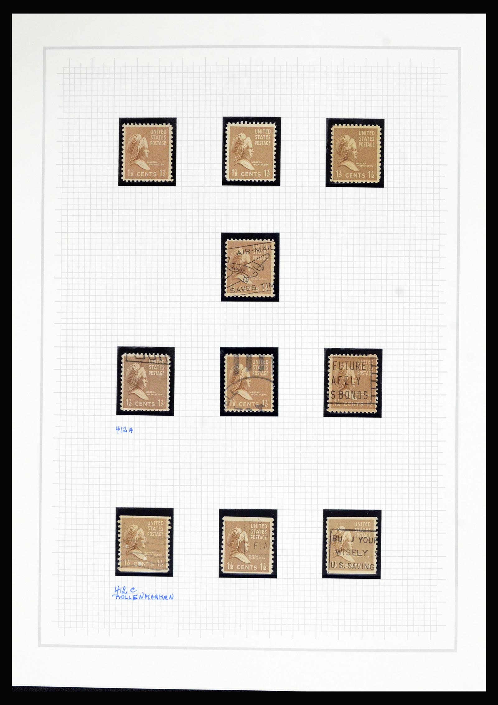 36909 060 - Postzegelverzameling 36909 USA 1938-1954.