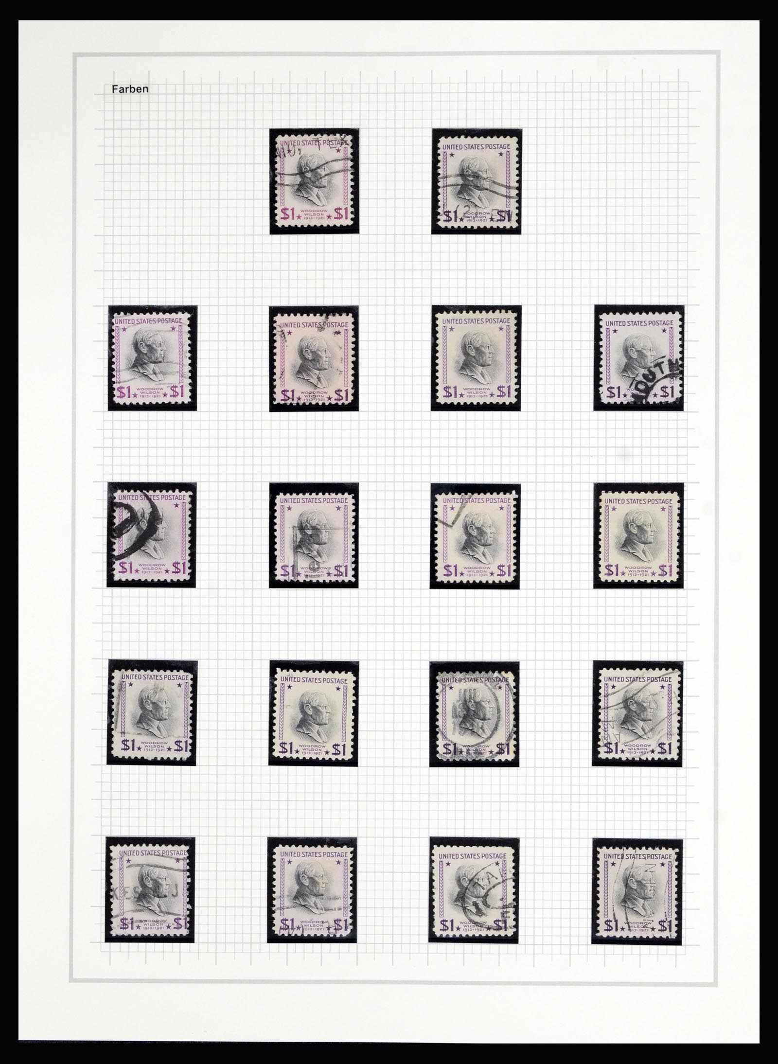 36909 307 - Stamp collection 36909 USA 1938-1954.