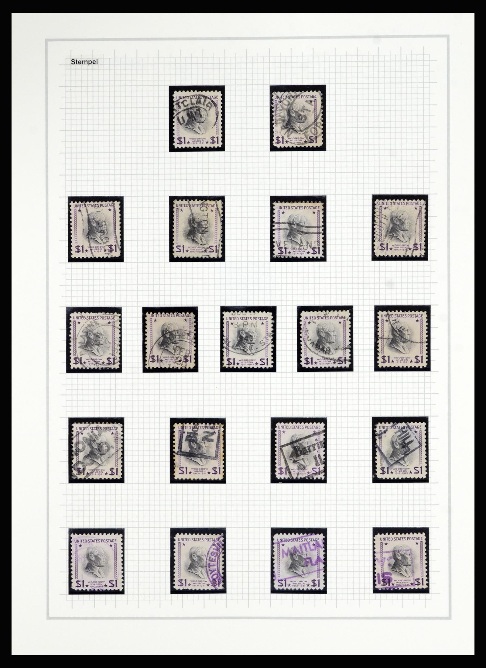 36909 308 - Stamp collection 36909 USA 1938-1954.