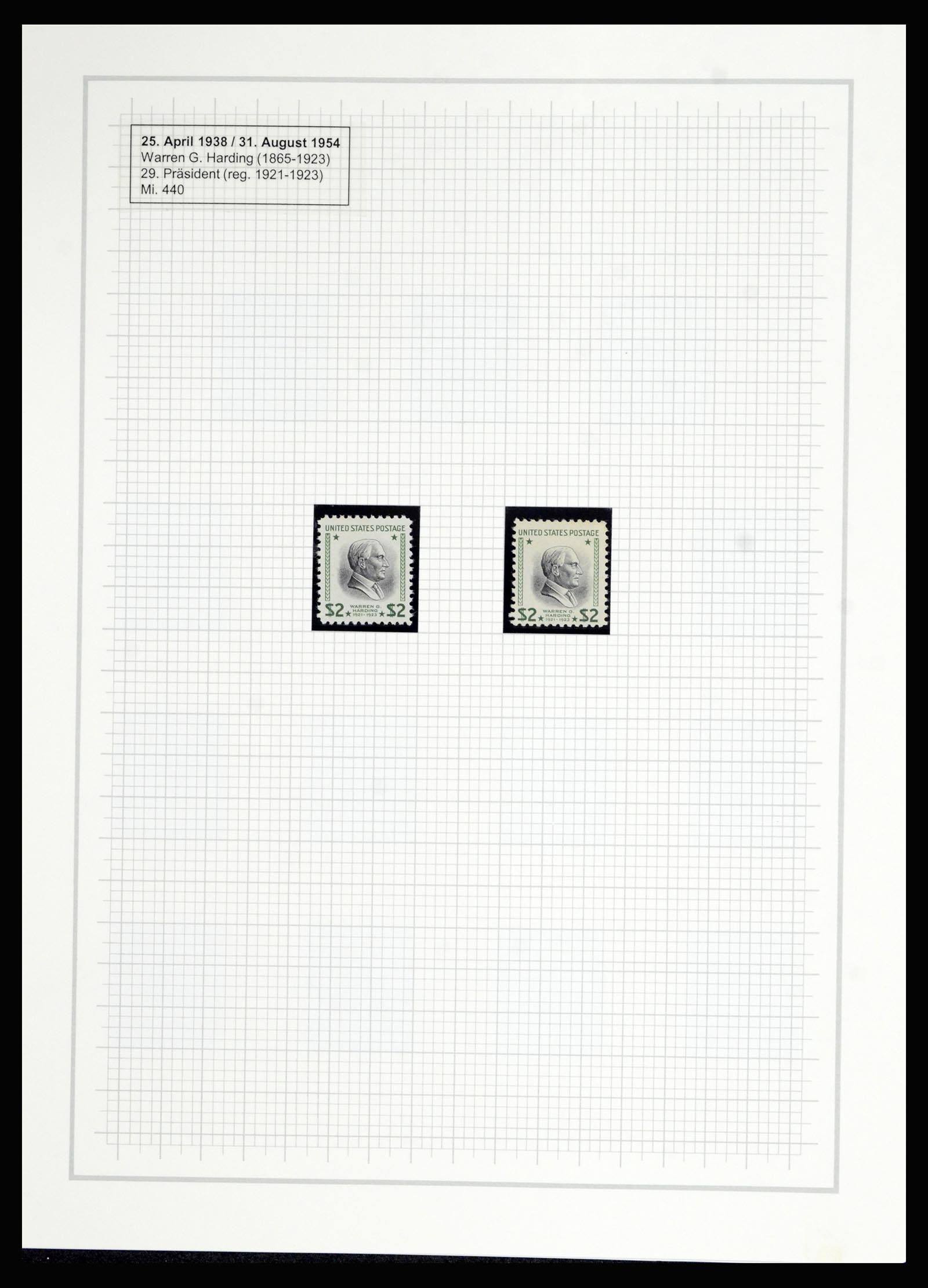 36909 311 - Stamp collection 36909 USA 1938-1954.