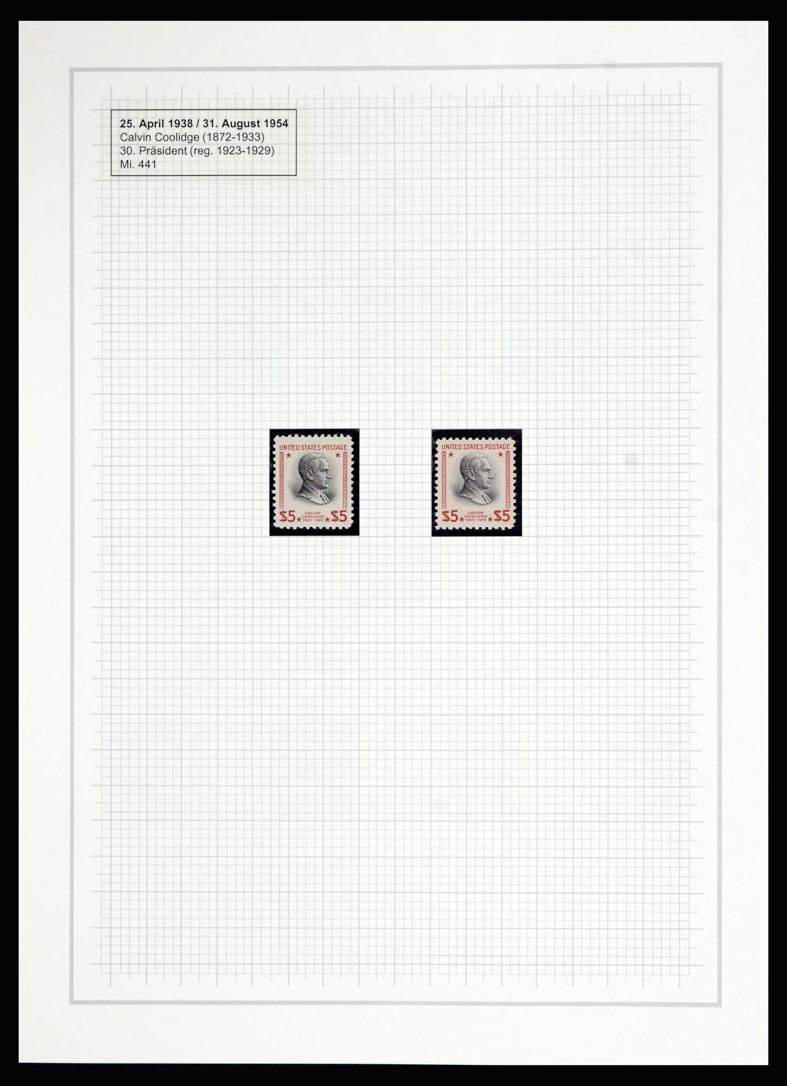 36909 315 - Stamp collection 36909 USA 1938-1954.