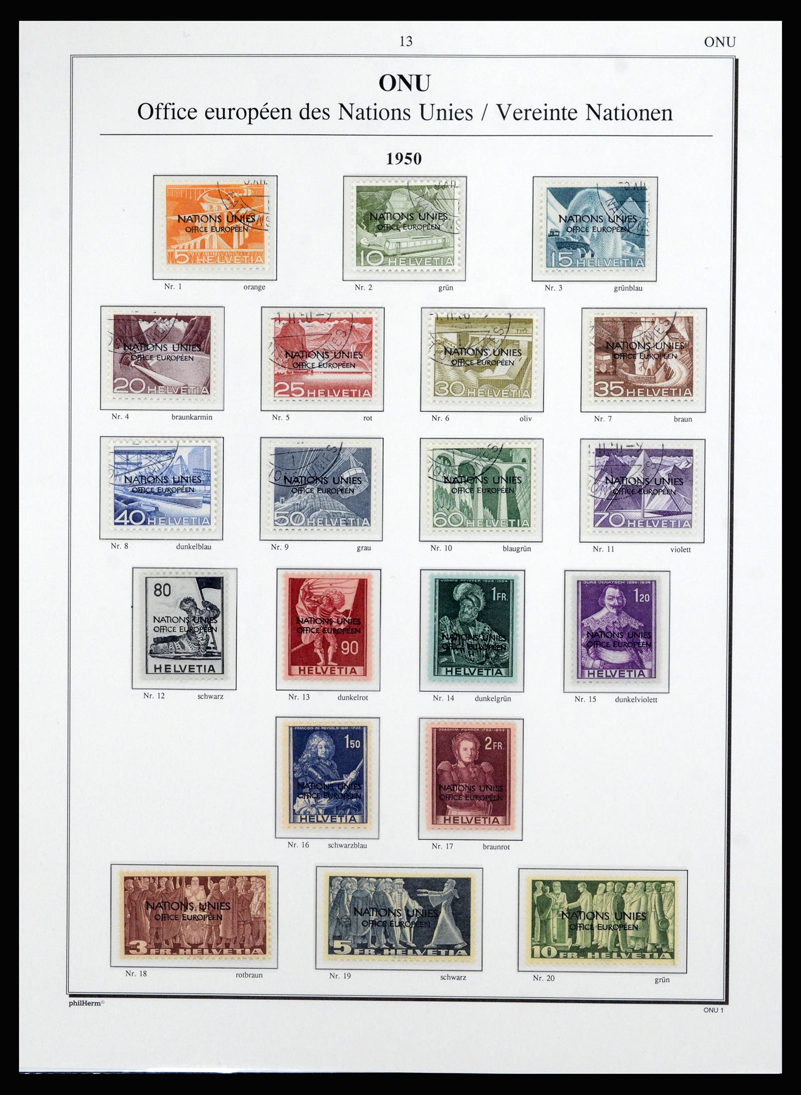 36910 008 - Postzegelverzameling 36910 Zwitserland dienst 1922-2007.