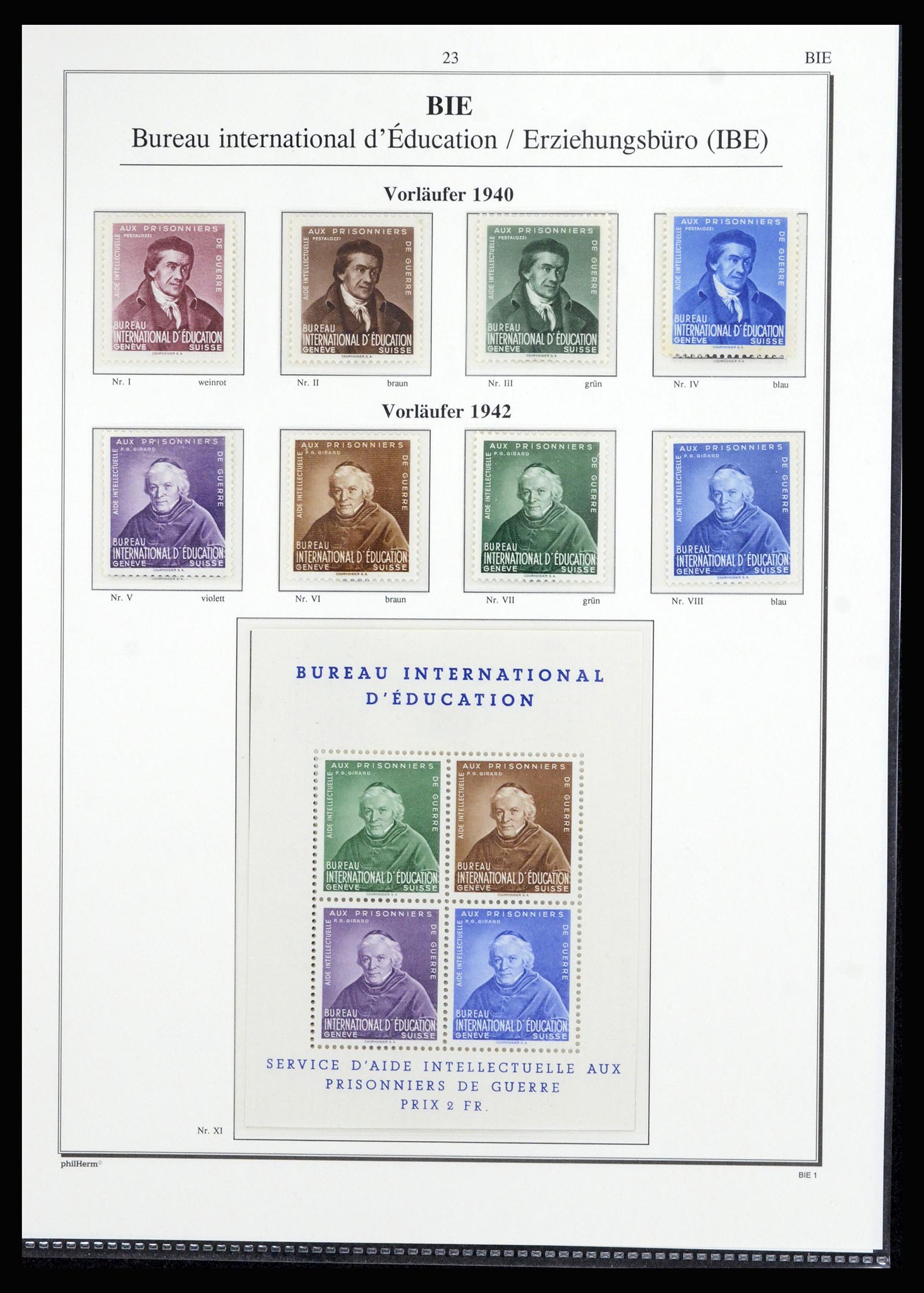 36910 018 - Stamp collection 36910 Switzerland service 1922-2007.