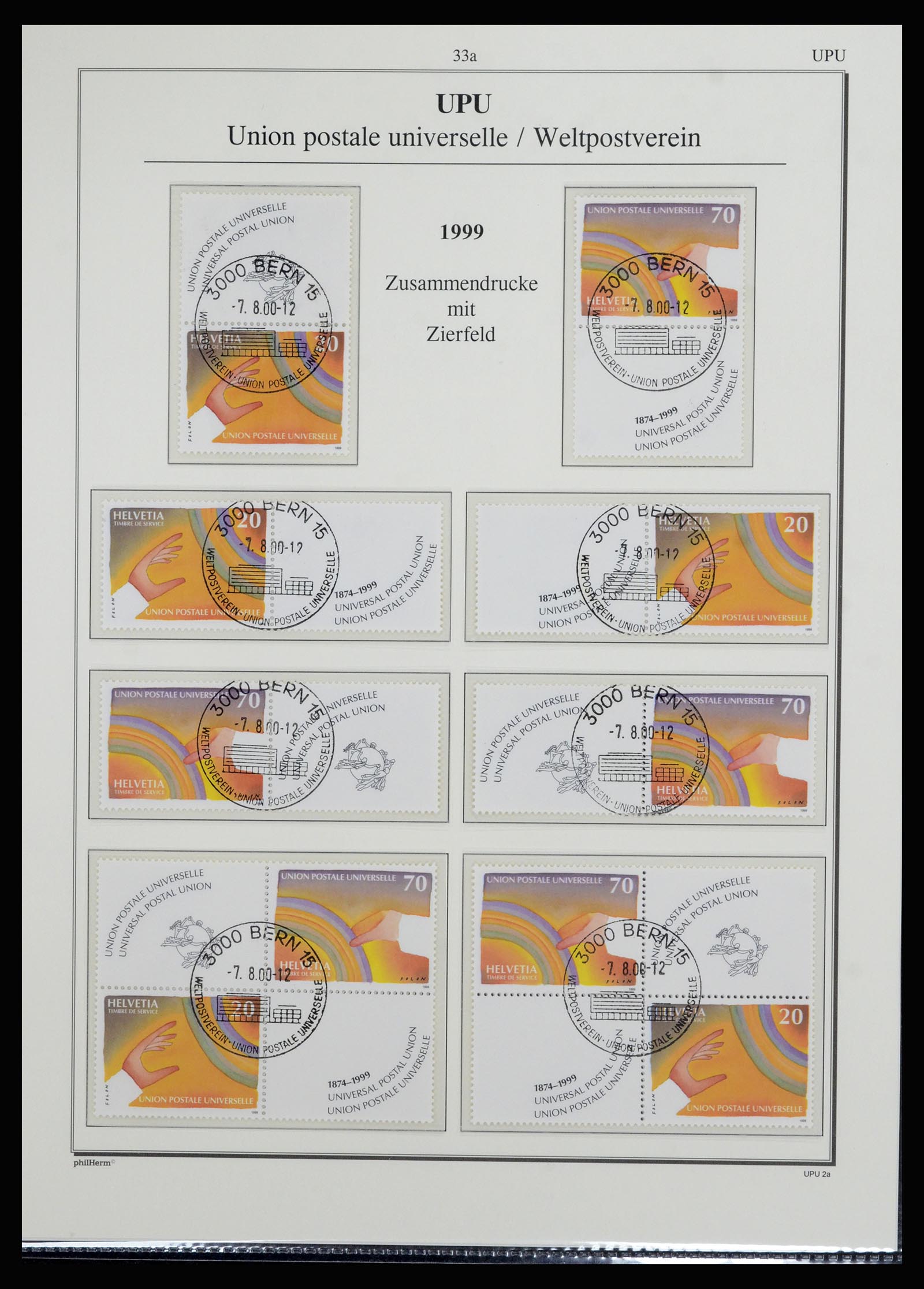 36910 029 - Postzegelverzameling 36910 Zwitserland dienst 1922-2007.