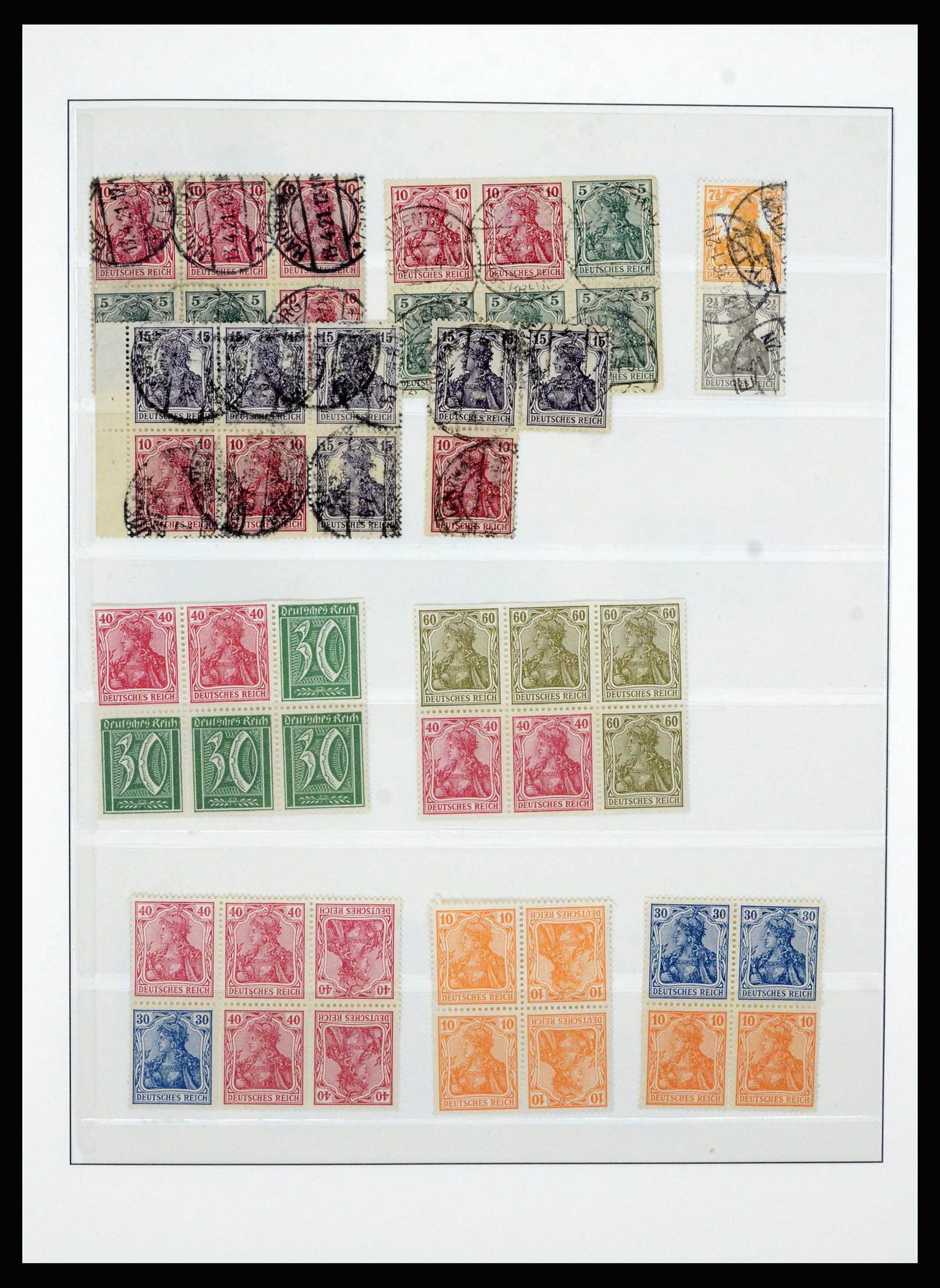 36916 006 - Postzegelverzameling 36916 Duitse Rijk combinaties 1915-1942.