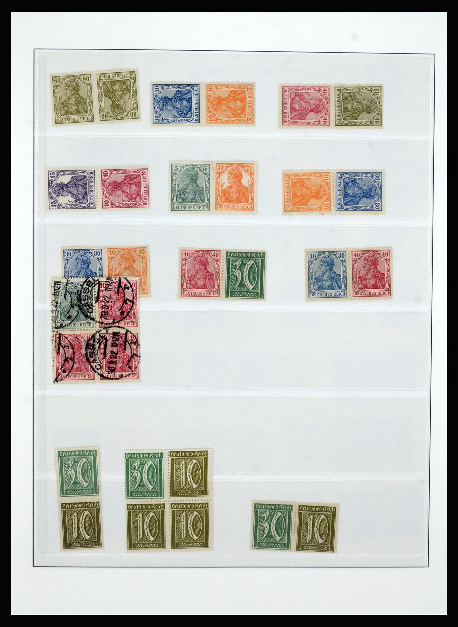 36916 007 - Stamp collection 36916 German Reich combinations 1915-1942.