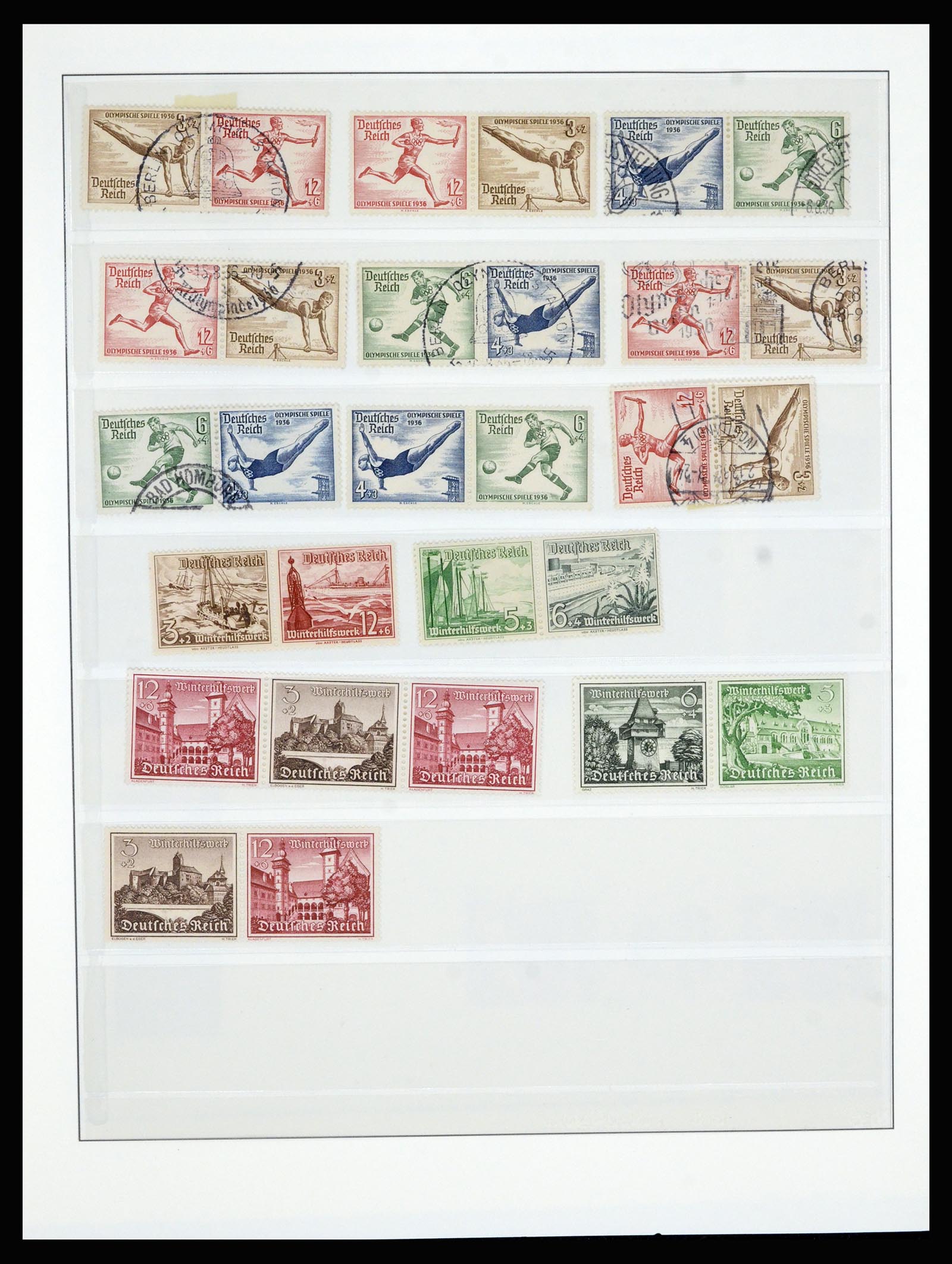 36916 015 - Postzegelverzameling 36916 Duitse Rijk combinaties 1915-1942.