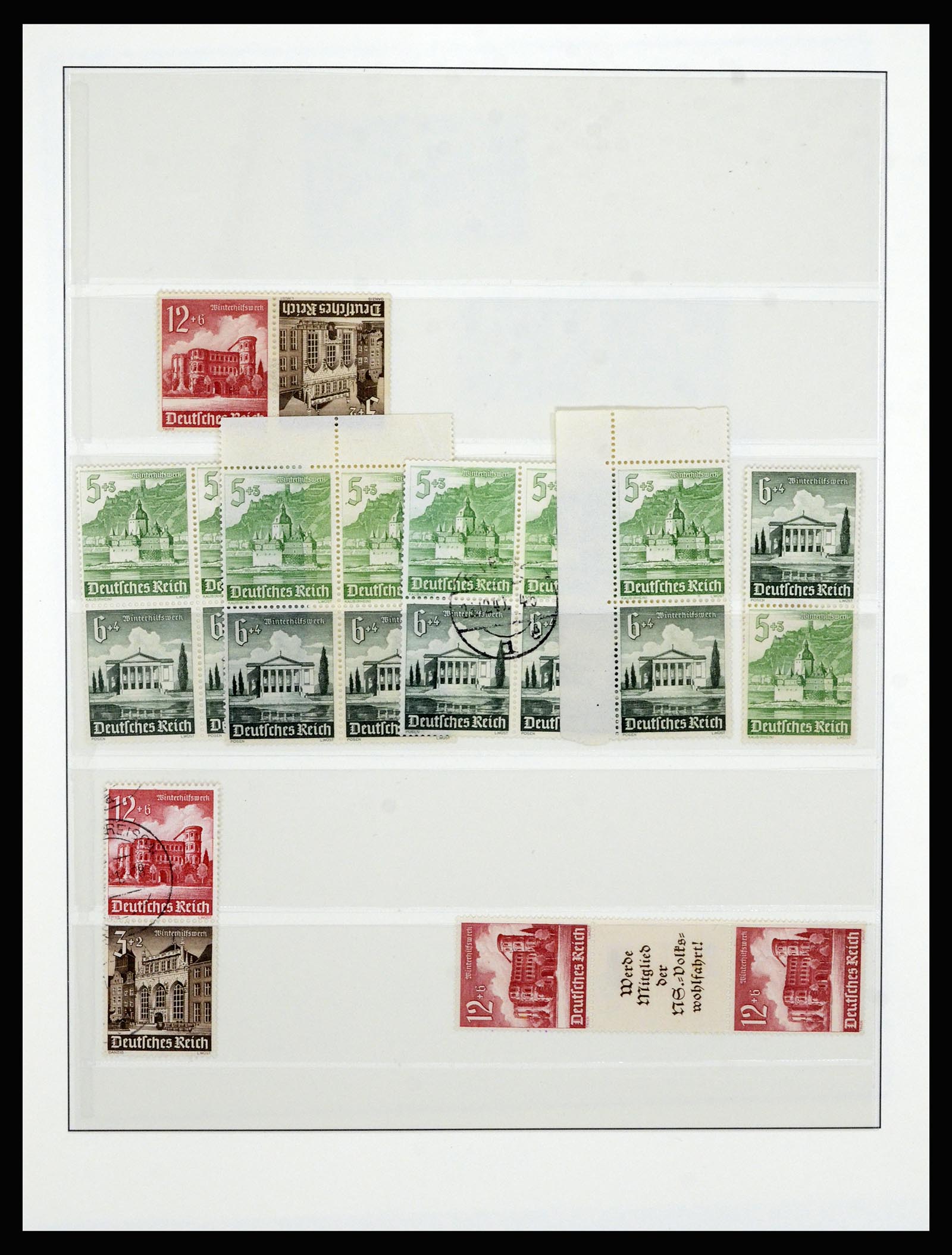 36916 016 - Stamp collection 36916 German Reich combinations 1915-1942.