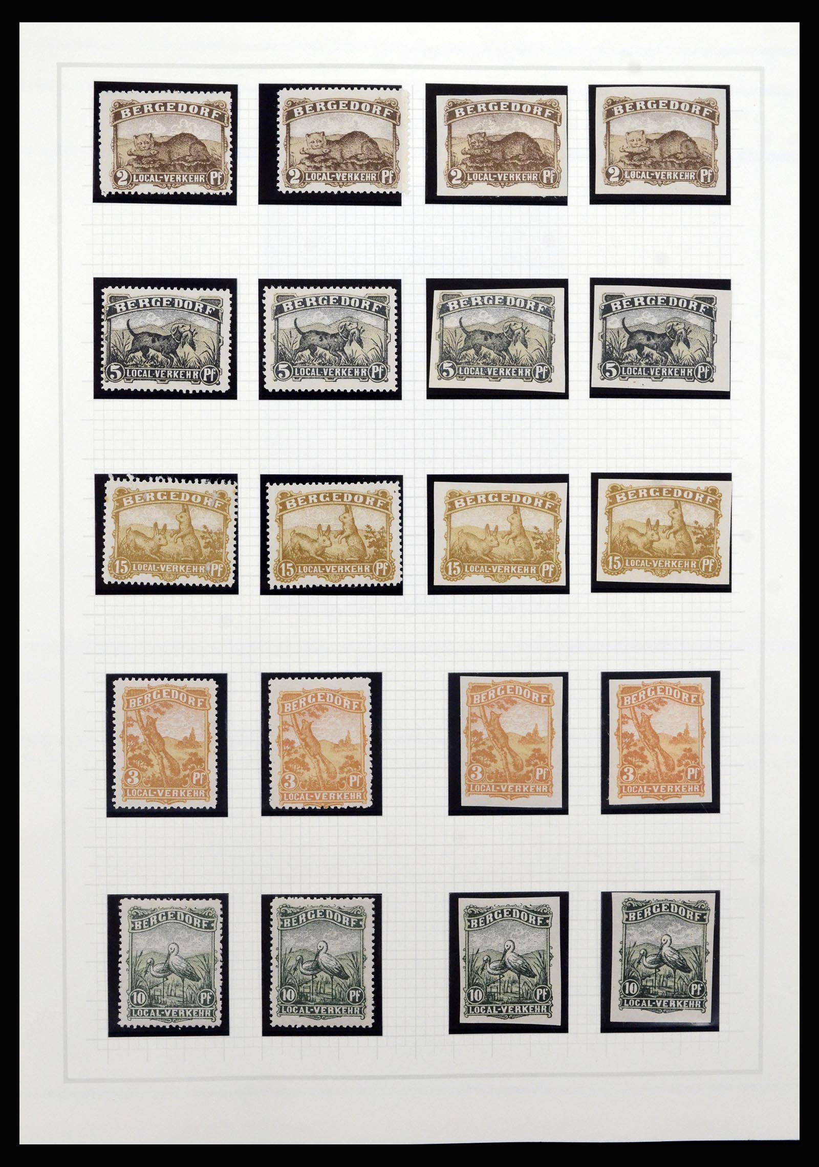 36917 003 - Postzegelverzameling 36917 Duitsland stadspost 1891-1900.