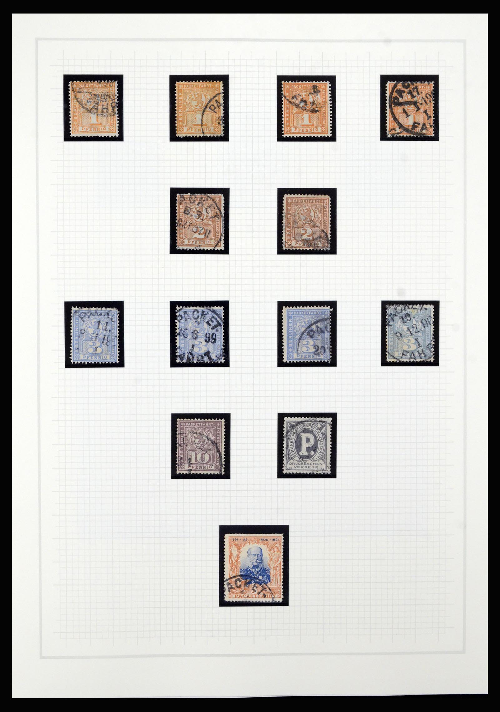 36917 006 - Postzegelverzameling 36917 Duitsland stadspost 1891-1900.