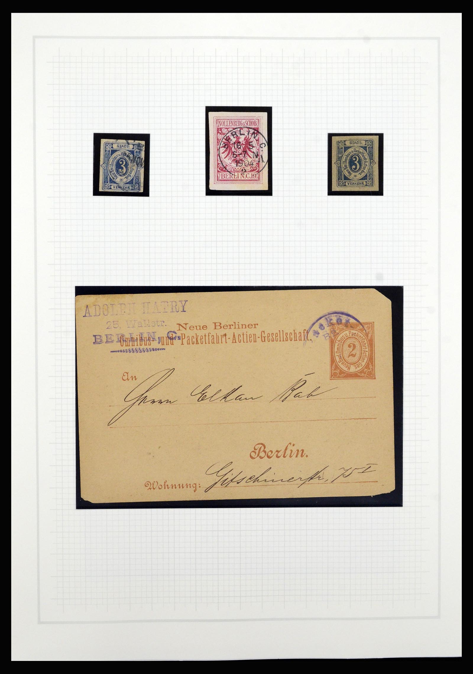 36917 007 - Postzegelverzameling 36917 Duitsland stadspost 1891-1900.