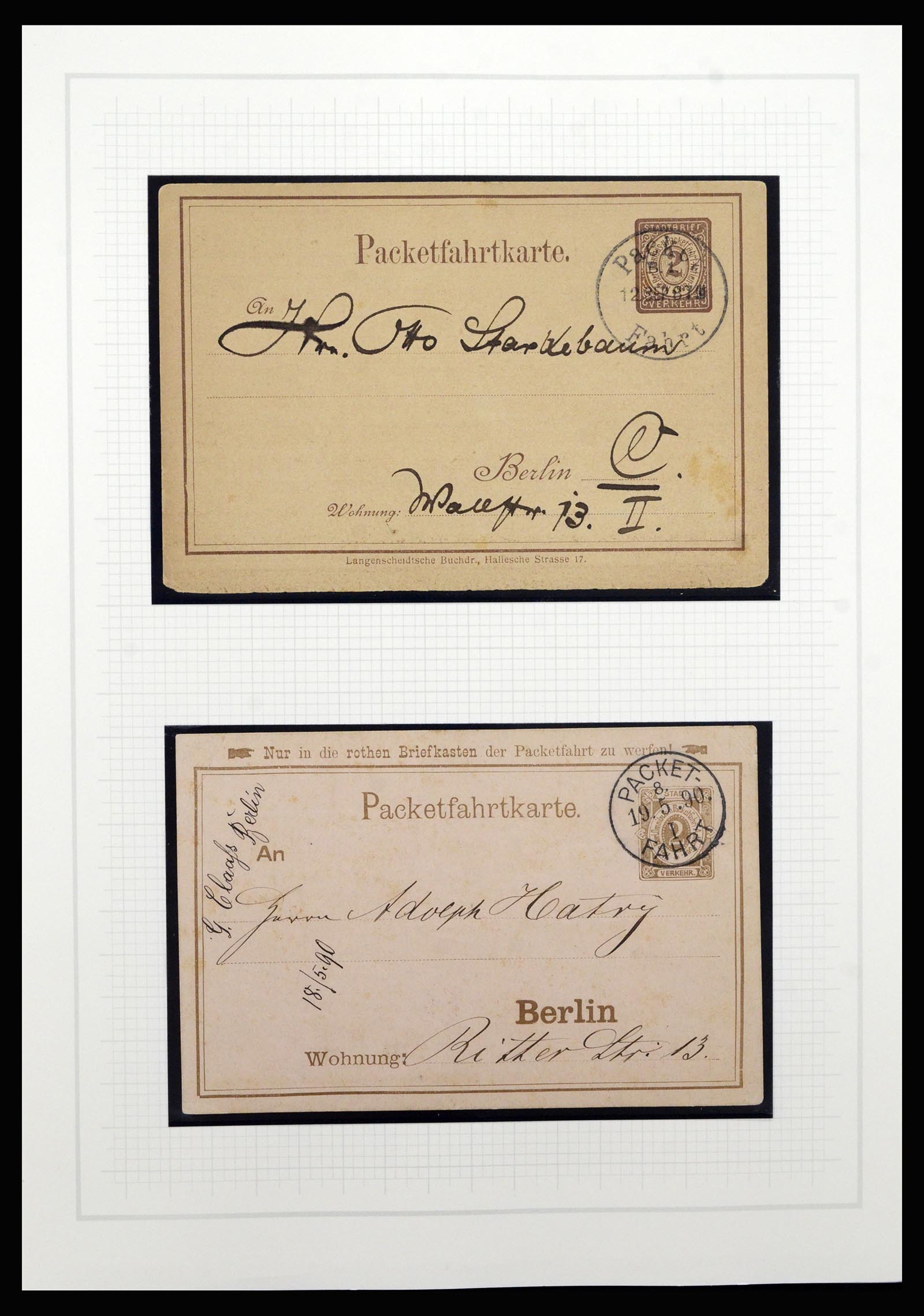 36917 008 - Postzegelverzameling 36917 Duitsland stadspost 1891-1900.