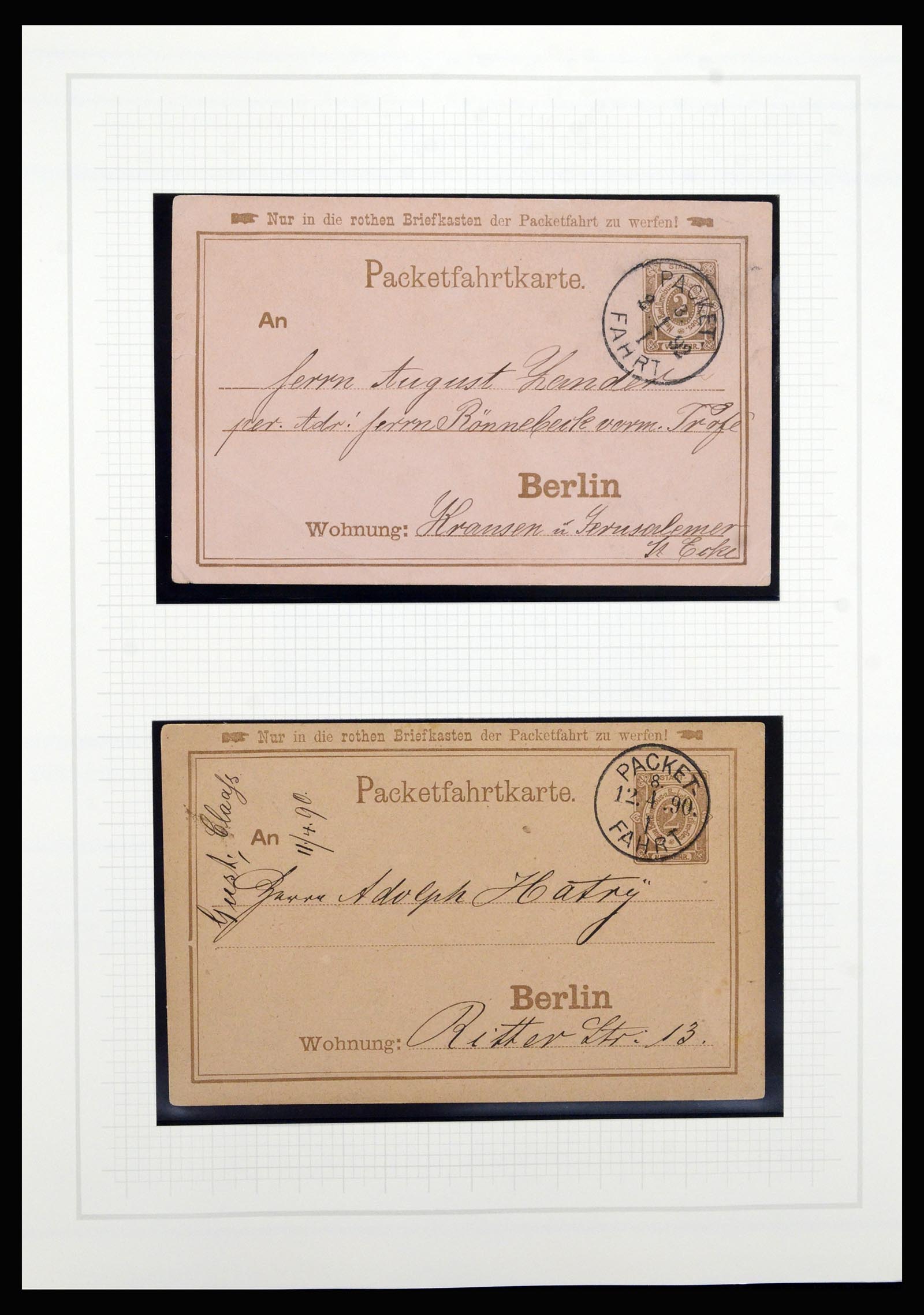 36917 009 - Postzegelverzameling 36917 Duitsland stadspost 1891-1900.