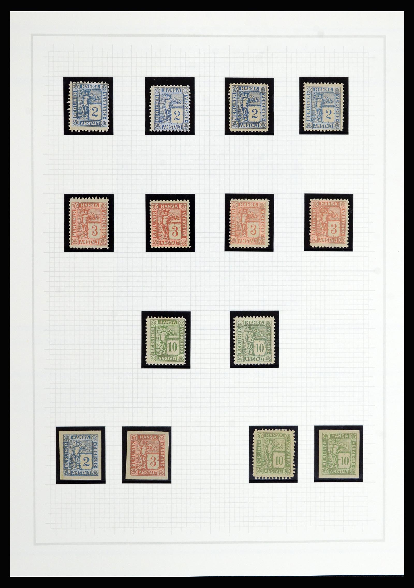 36917 011 - Postzegelverzameling 36917 Duitsland stadspost 1891-1900.