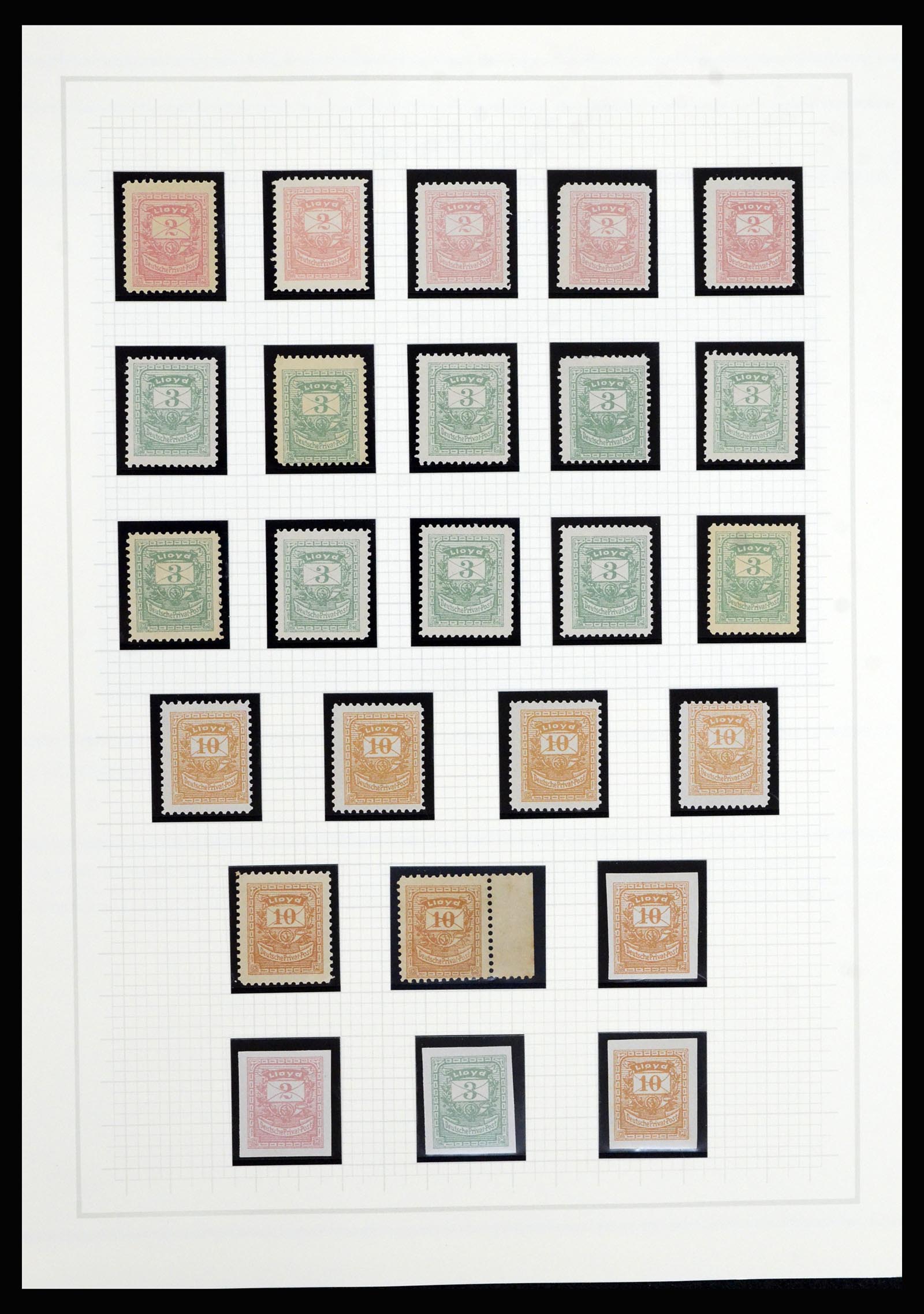 36917 012 - Postzegelverzameling 36917 Duitsland stadspost 1891-1900.