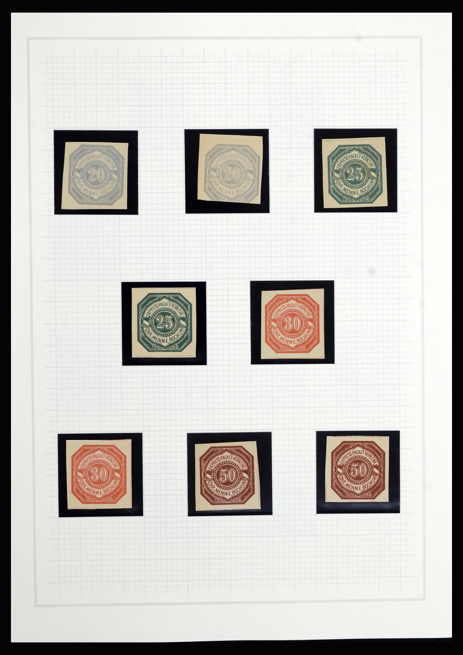 36917 017 - Postzegelverzameling 36917 Duitsland stadspost 1891-1900.