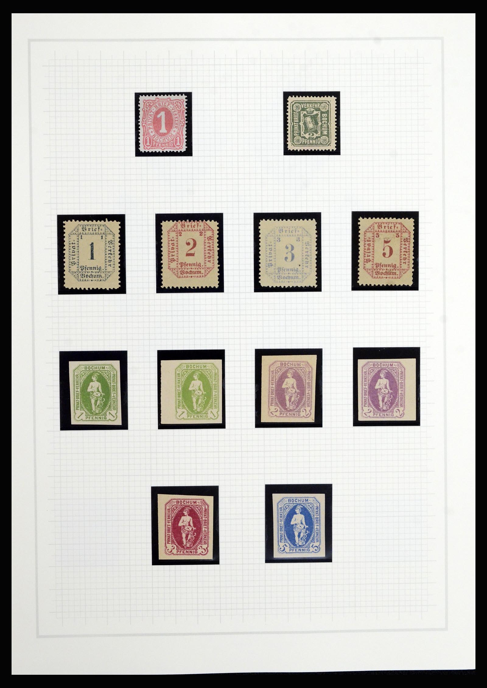36917 018 - Postzegelverzameling 36917 Duitsland stadspost 1891-1900.