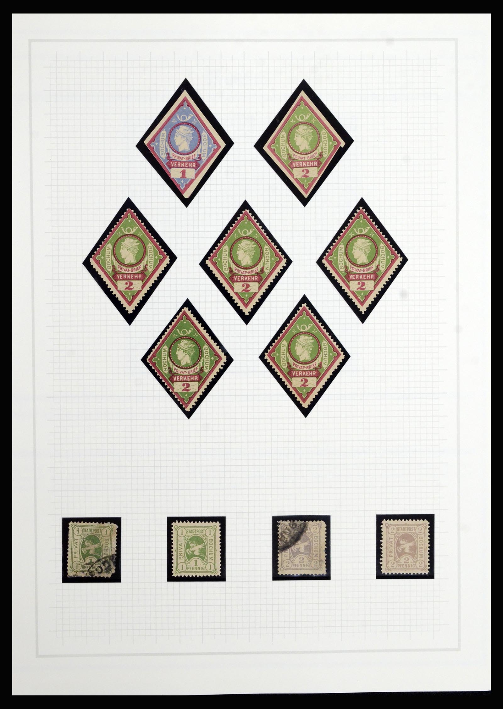 36917 019 - Postzegelverzameling 36917 Duitsland stadspost 1891-1900.