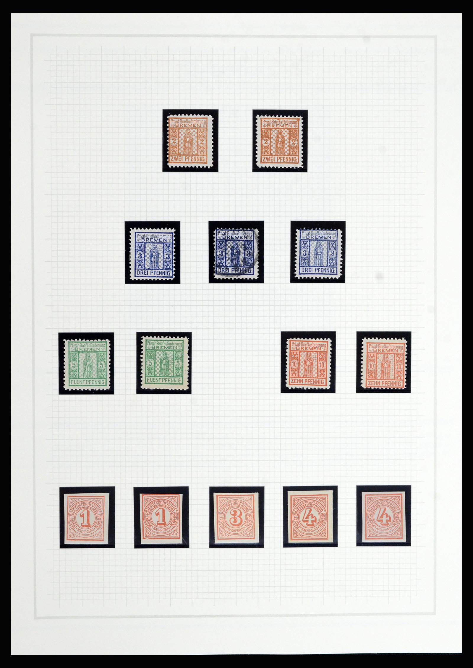 36917 023 - Postzegelverzameling 36917 Duitsland stadspost 1891-1900.