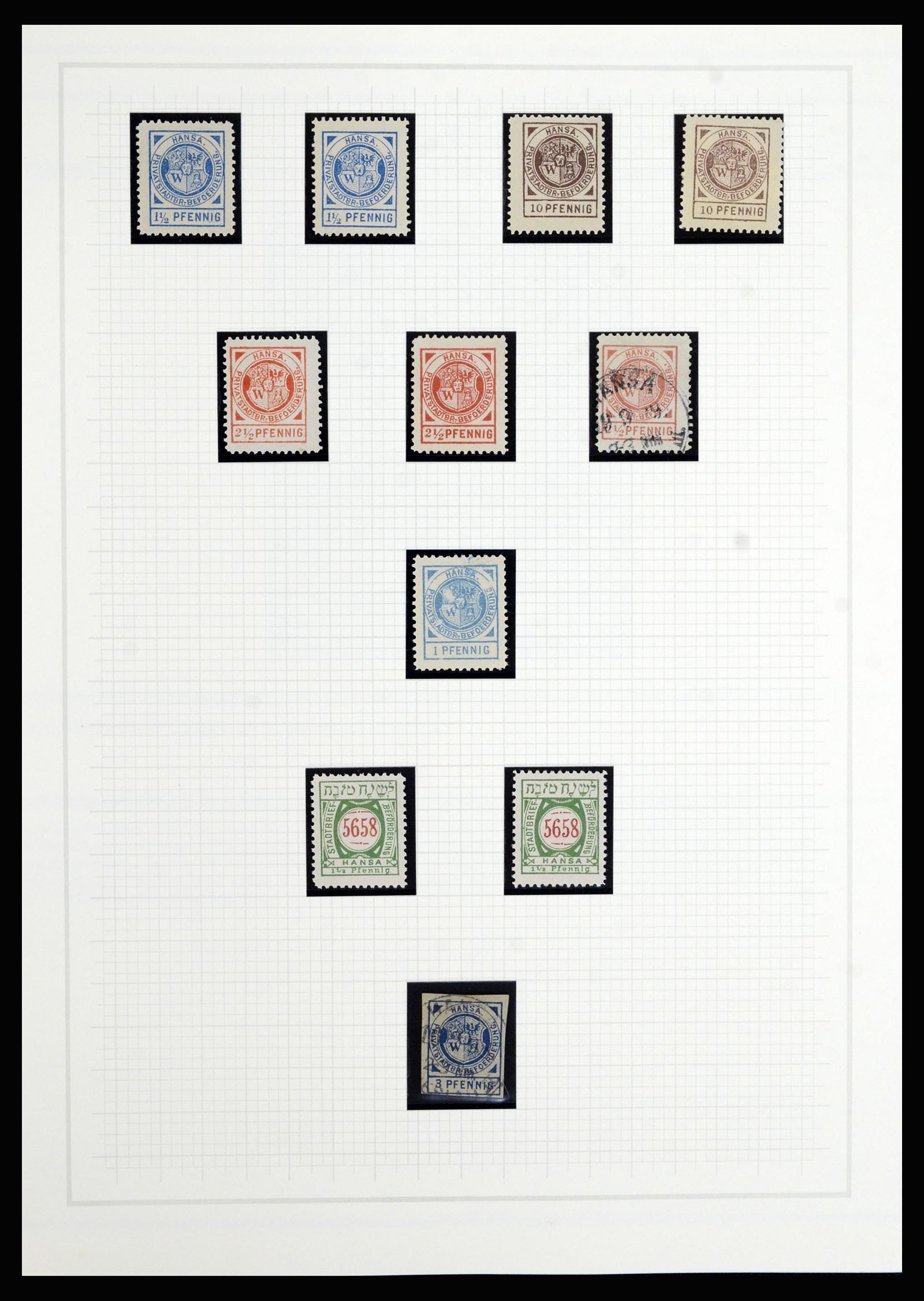 36917 024 - Postzegelverzameling 36917 Duitsland stadspost 1891-1900.