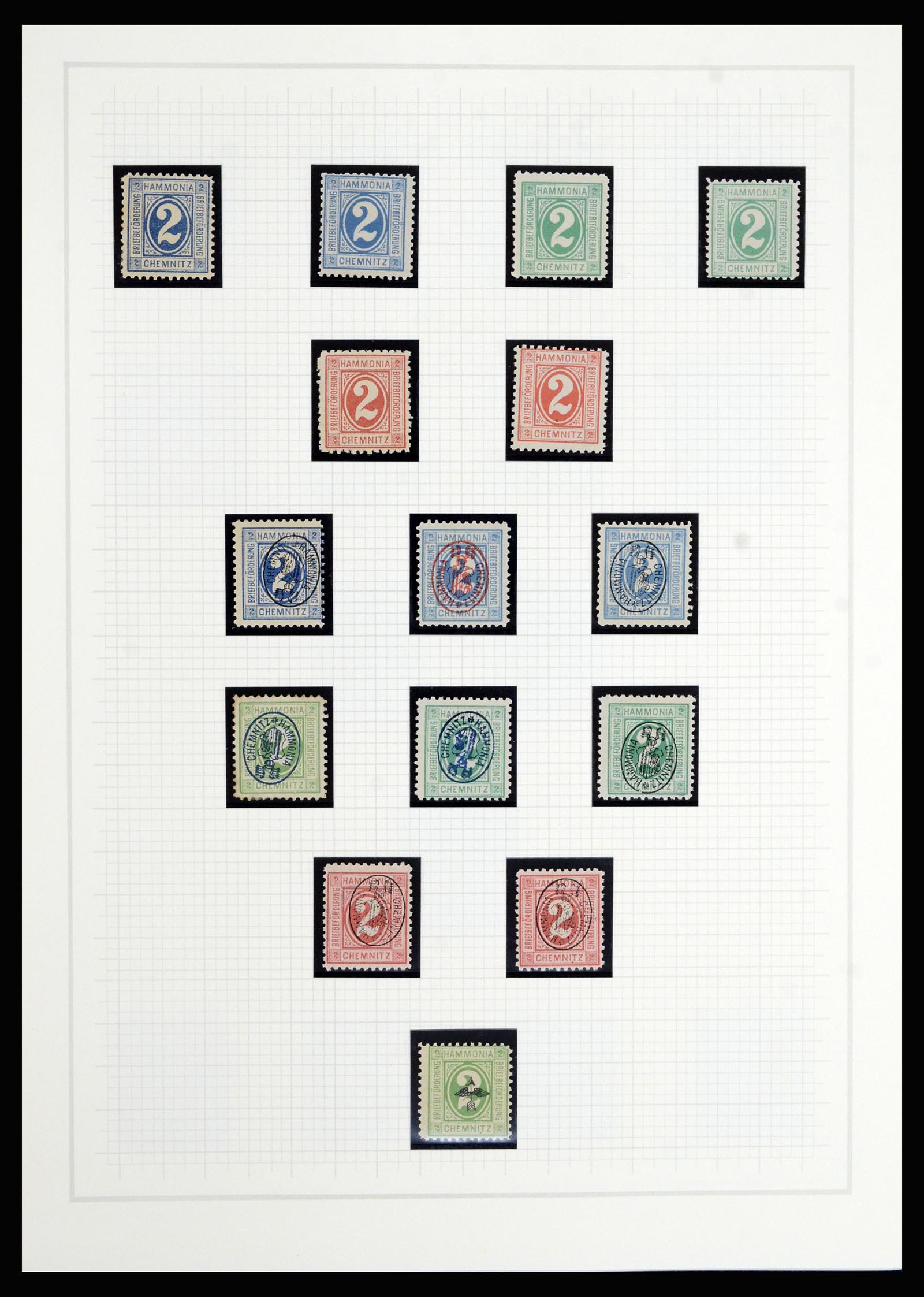 36917 027 - Postzegelverzameling 36917 Duitsland stadspost 1891-1900.