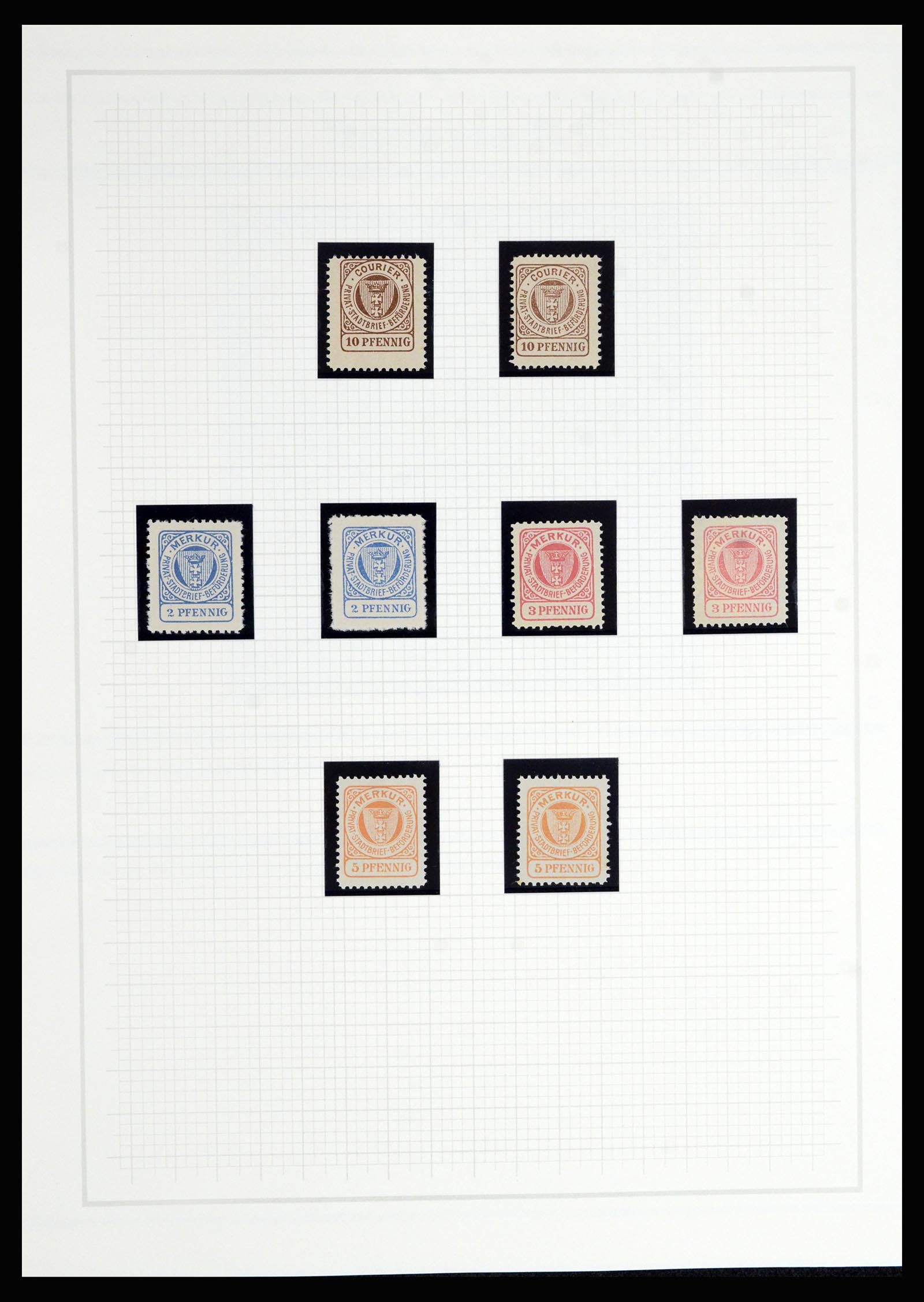 36917 030 - Postzegelverzameling 36917 Duitsland stadspost 1891-1900.