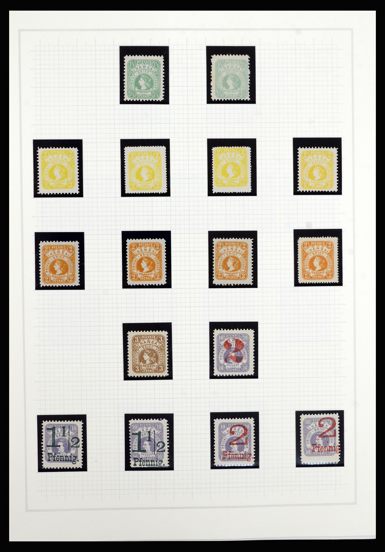 36917 035 - Postzegelverzameling 36917 Duitsland stadspost 1891-1900.