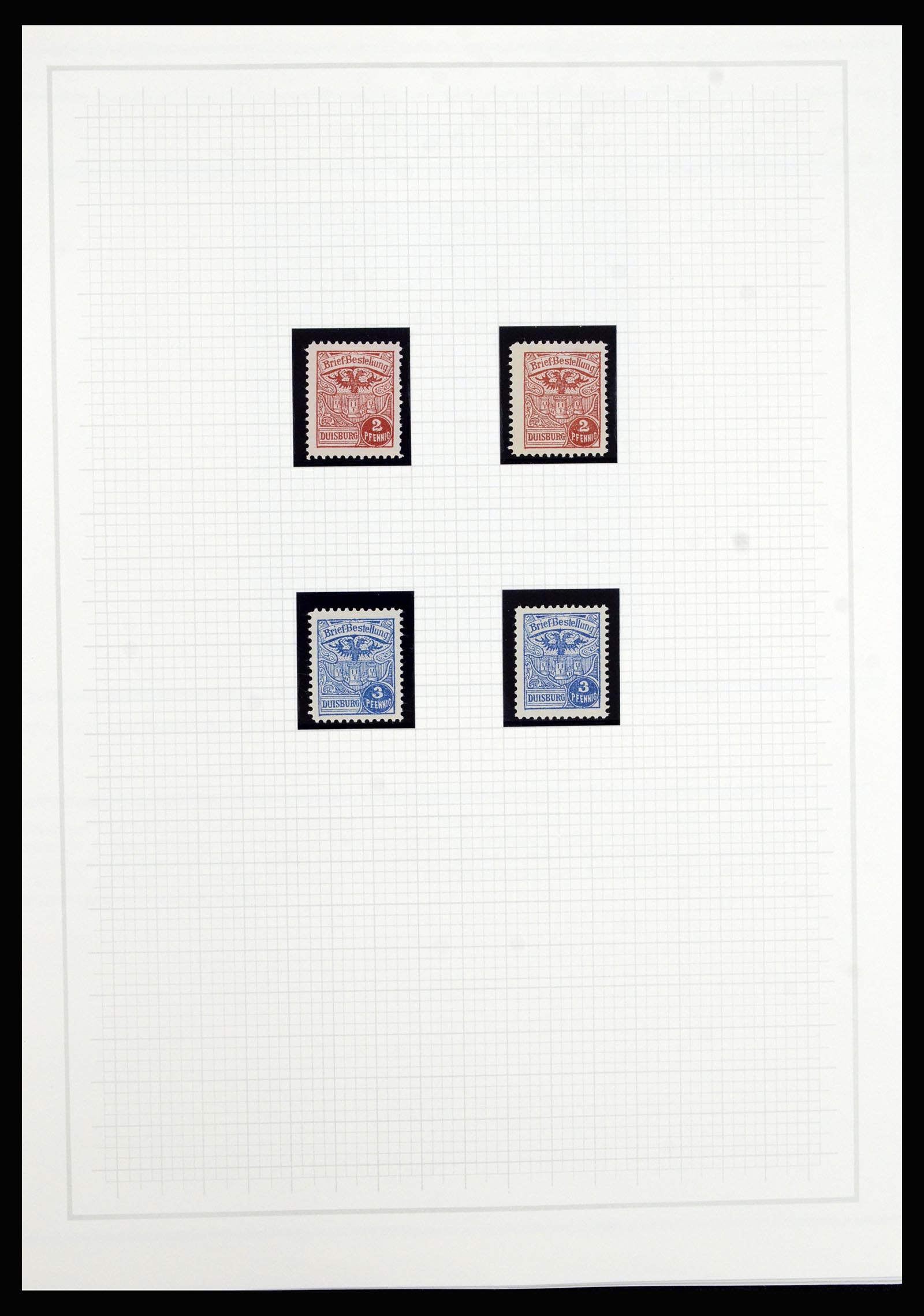 36917 040 - Postzegelverzameling 36917 Duitsland stadspost 1891-1900.