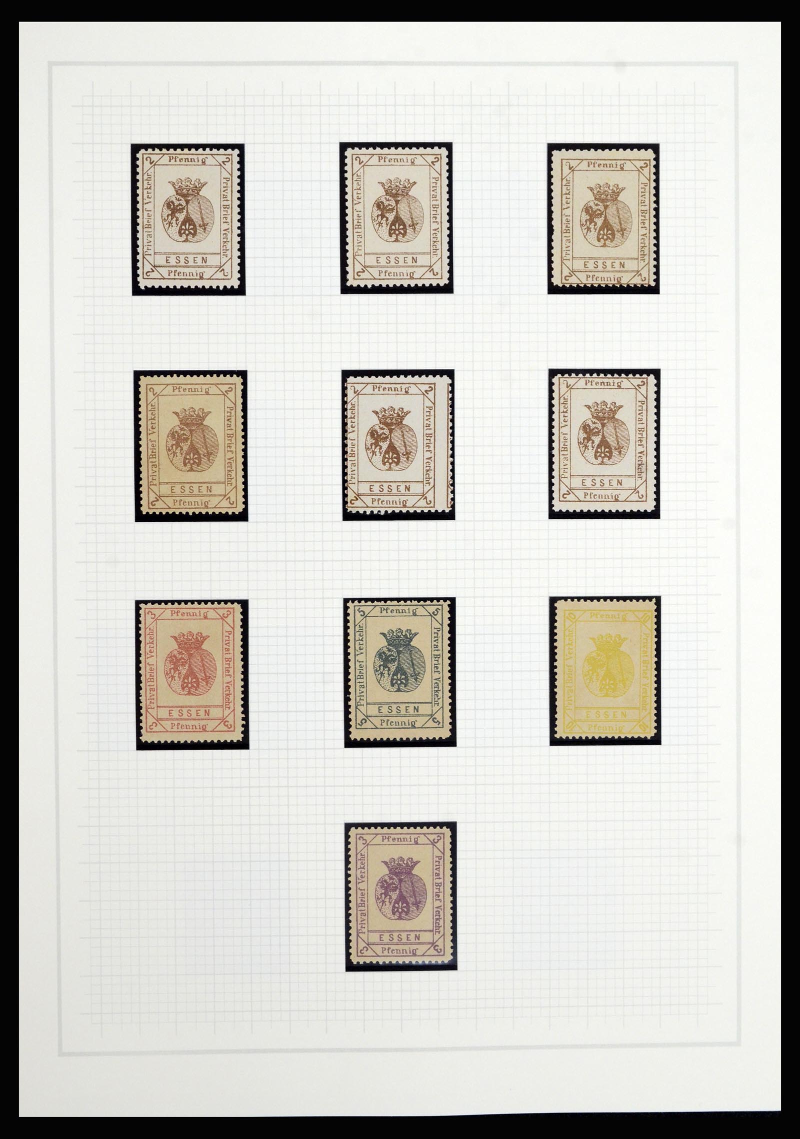 36917 044 - Postzegelverzameling 36917 Duitsland stadspost 1891-1900.