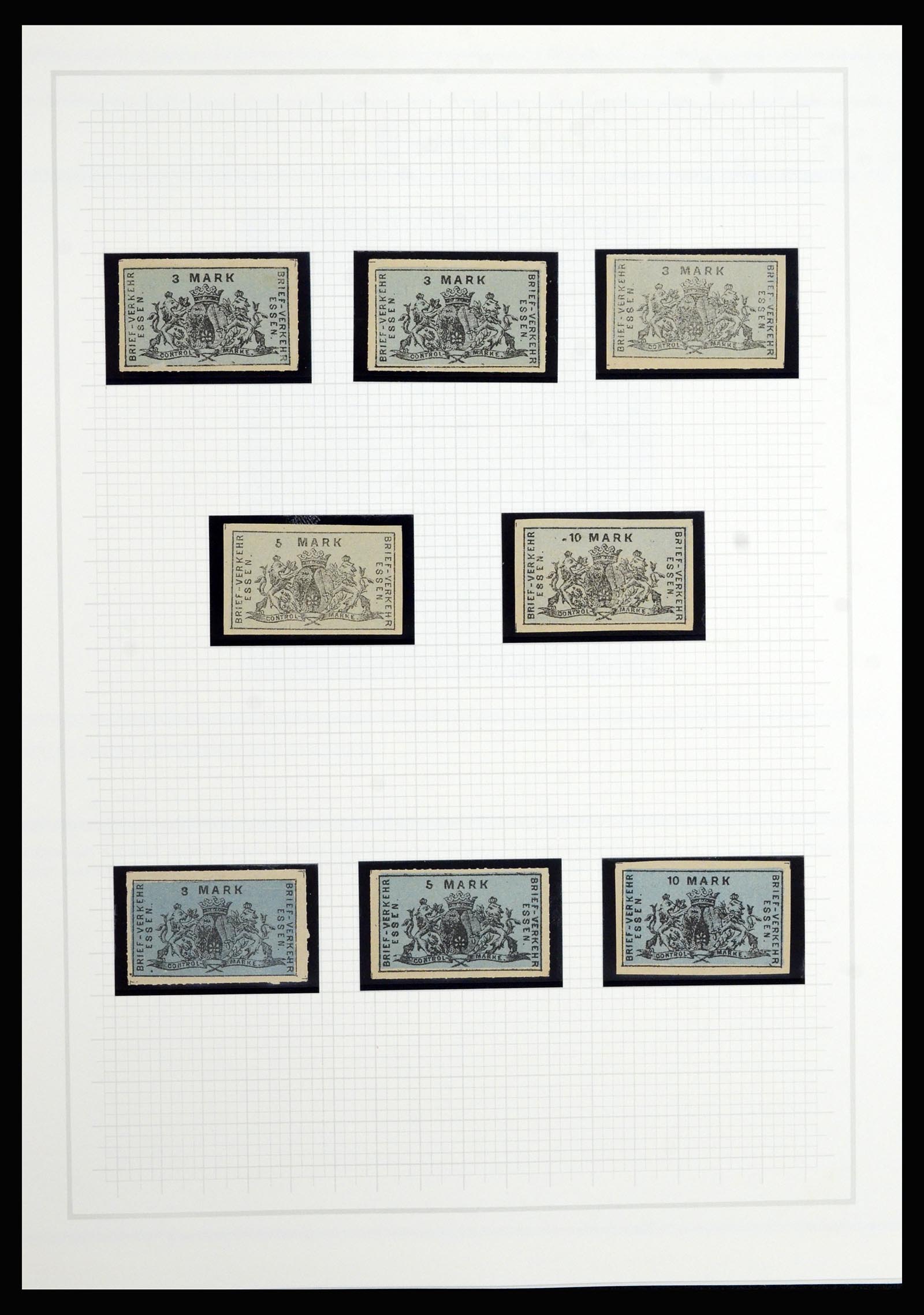 36917 046 - Postzegelverzameling 36917 Duitsland stadspost 1891-1900.