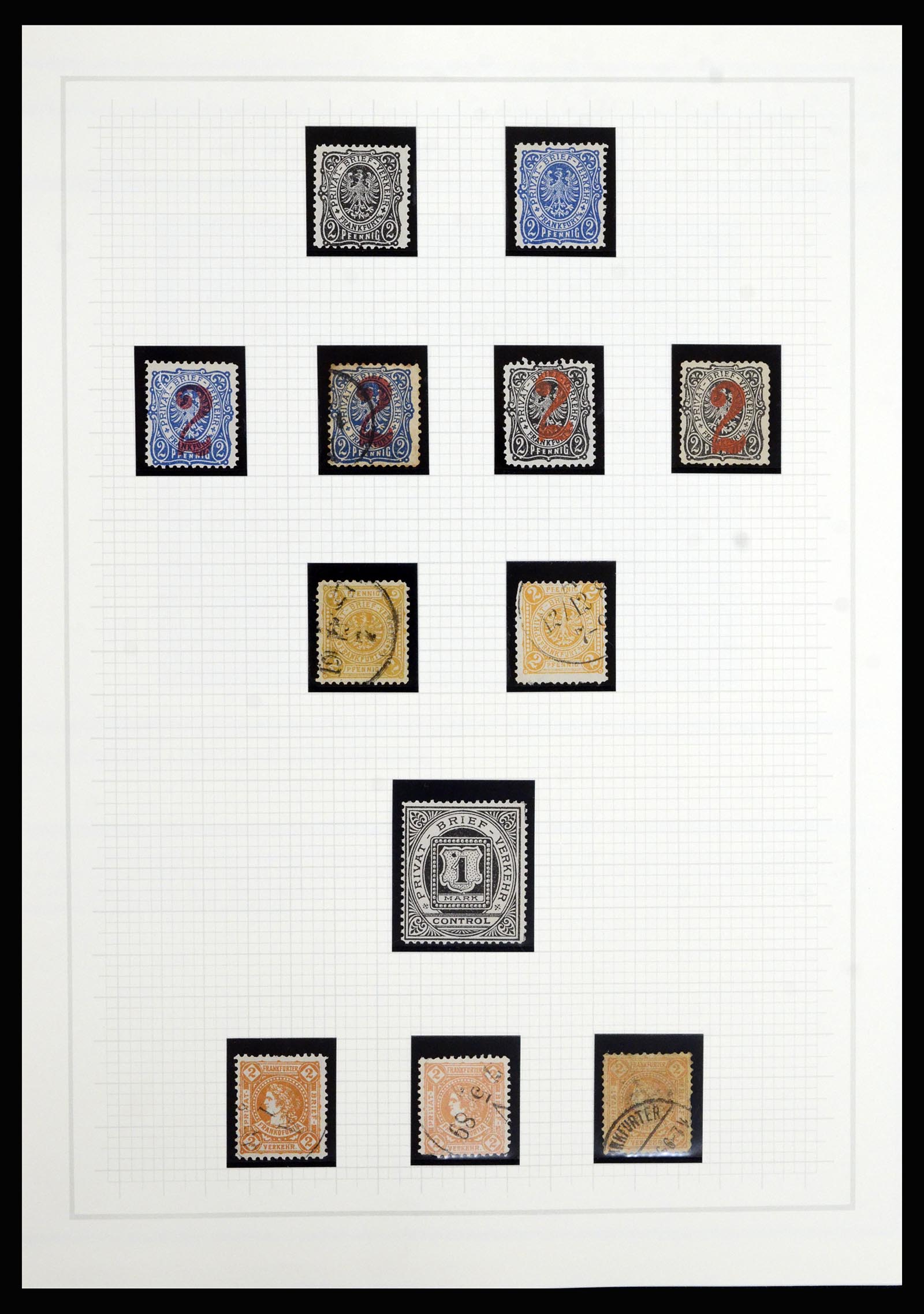 36917 049 - Postzegelverzameling 36917 Duitsland stadspost 1891-1900.