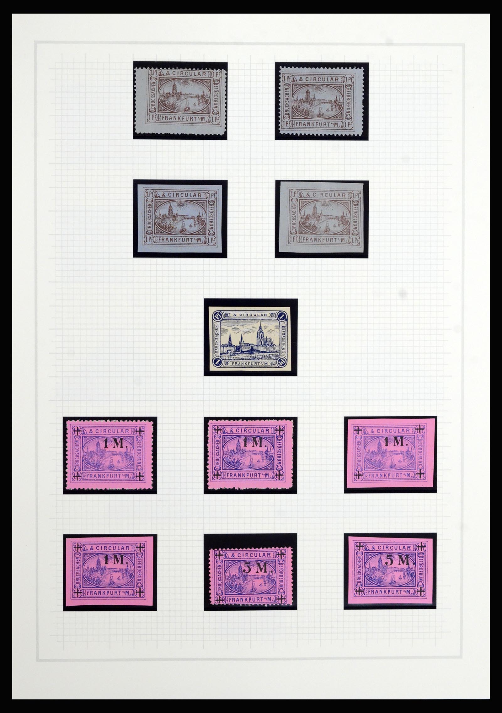 36917 050 - Postzegelverzameling 36917 Duitsland stadspost 1891-1900.