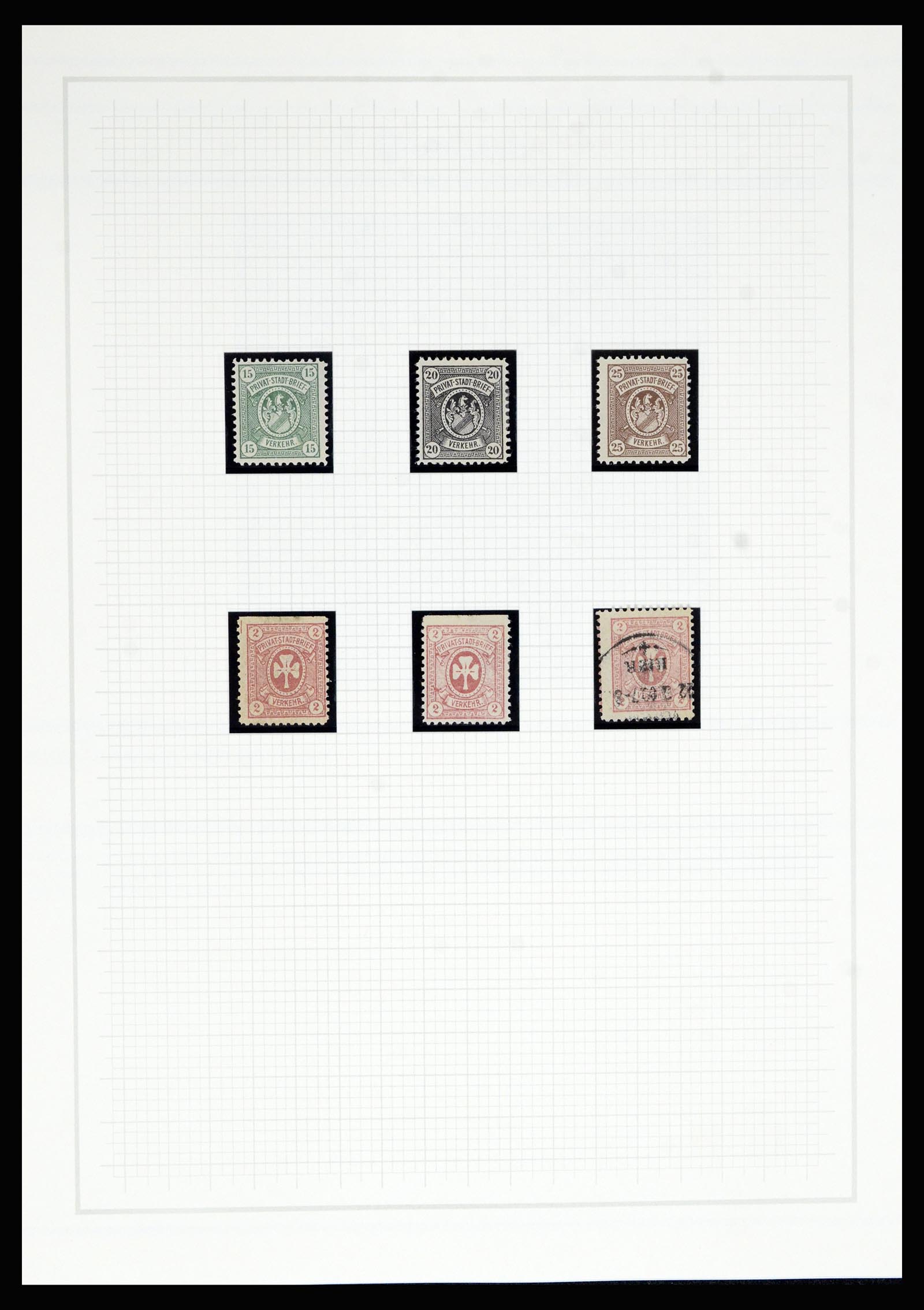 36917 055 - Postzegelverzameling 36917 Duitsland stadspost 1891-1900.