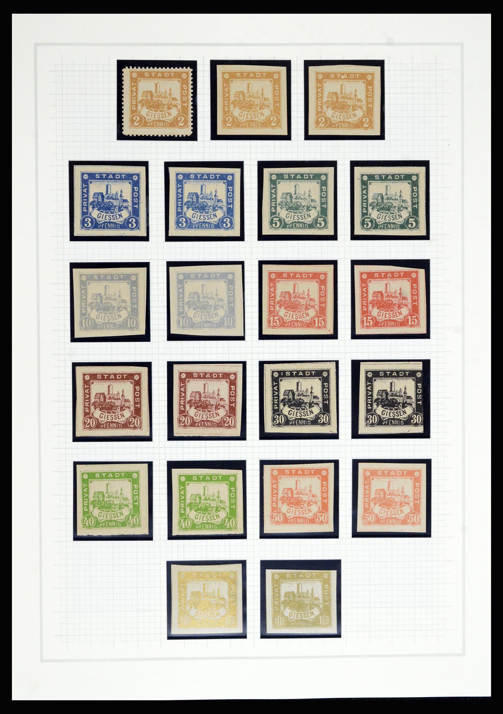 36917 056 - Postzegelverzameling 36917 Duitsland stadspost 1891-1900.