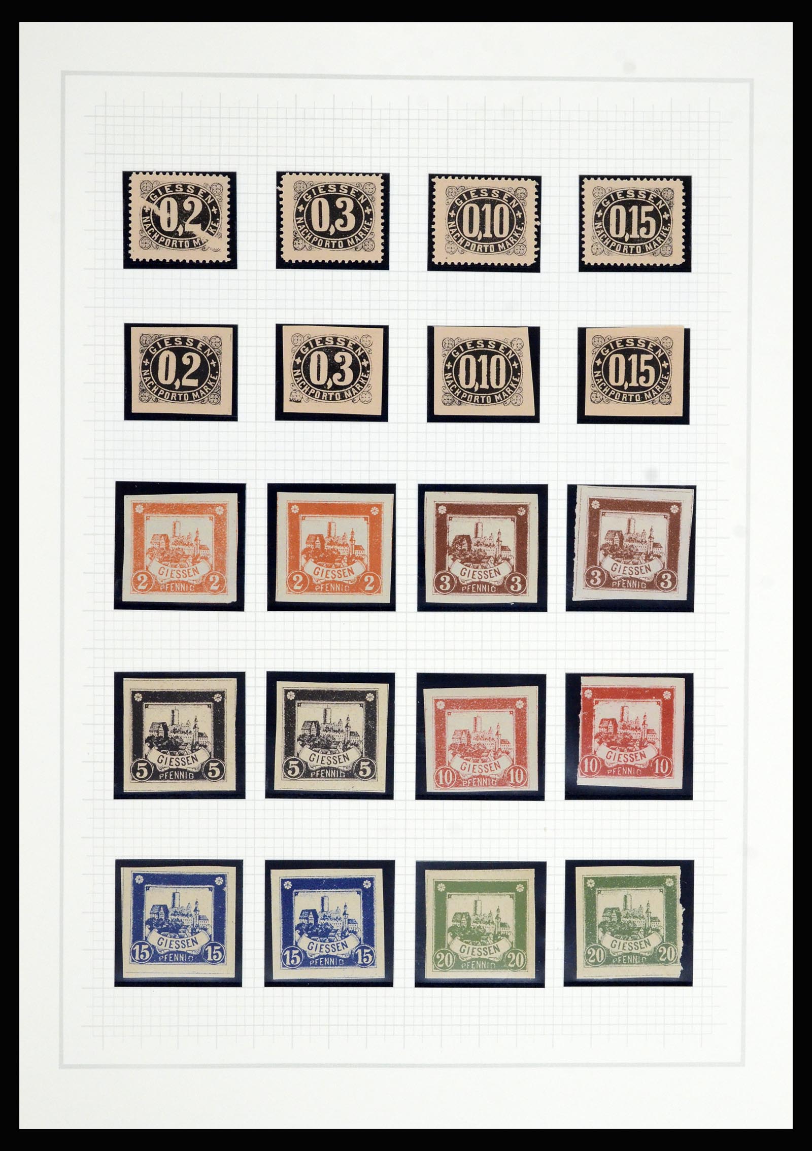 36917 057 - Postzegelverzameling 36917 Duitsland stadspost 1891-1900.