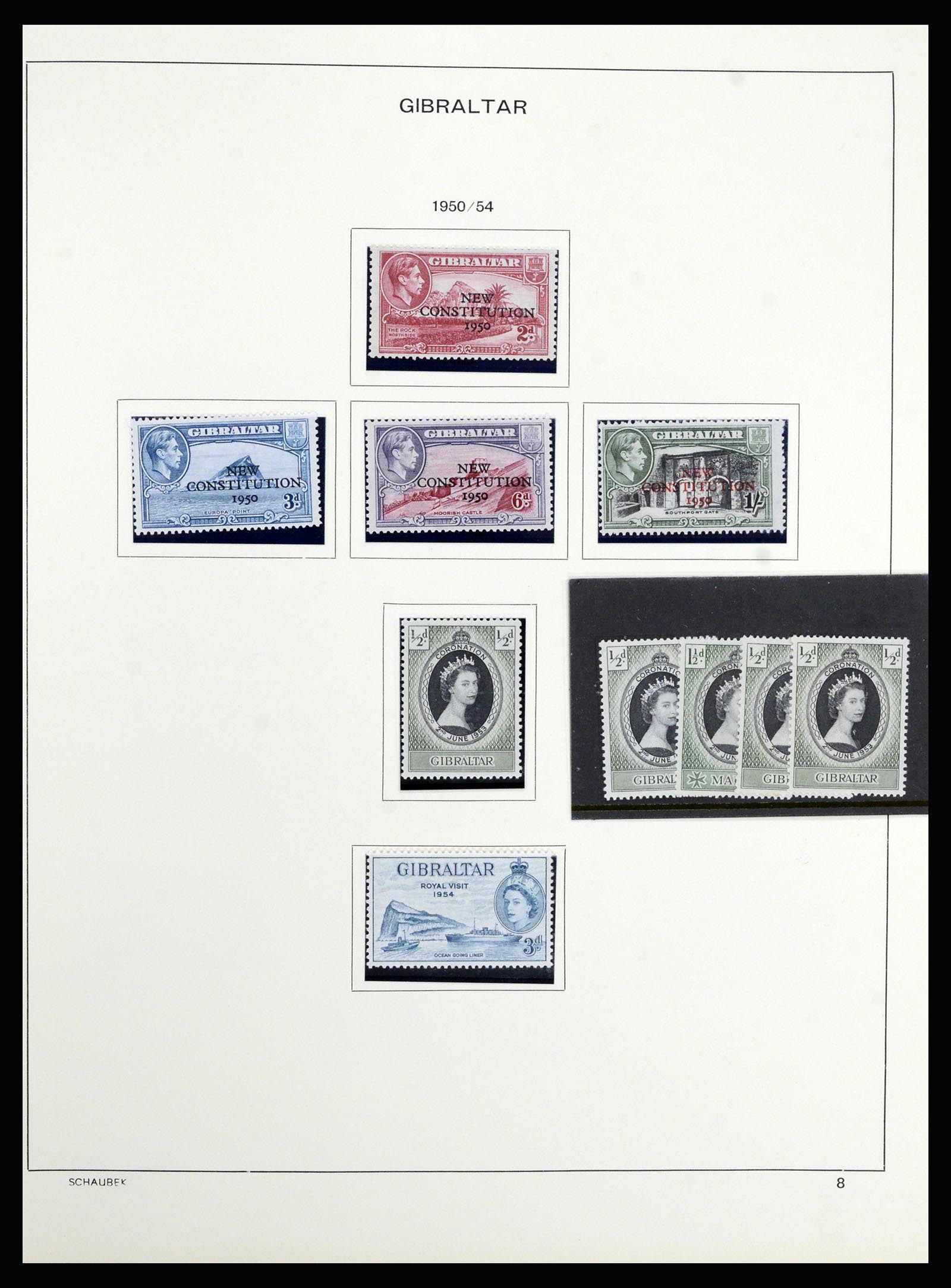 36918 003 - Stamp collection 36918 Gibraltar 1931-1976.