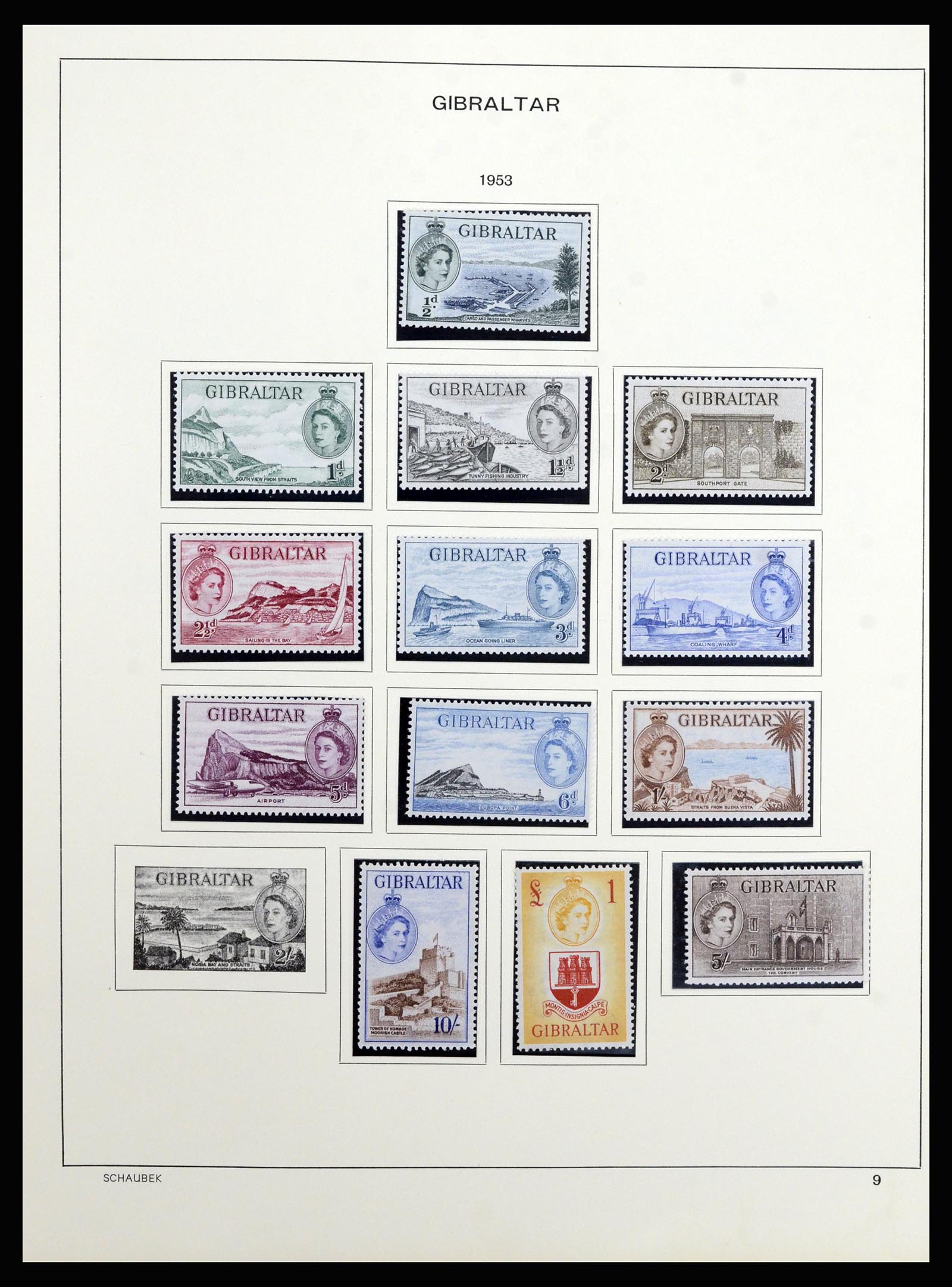 36918 004 - Stamp collection 36918 Gibraltar 1931-1976.
