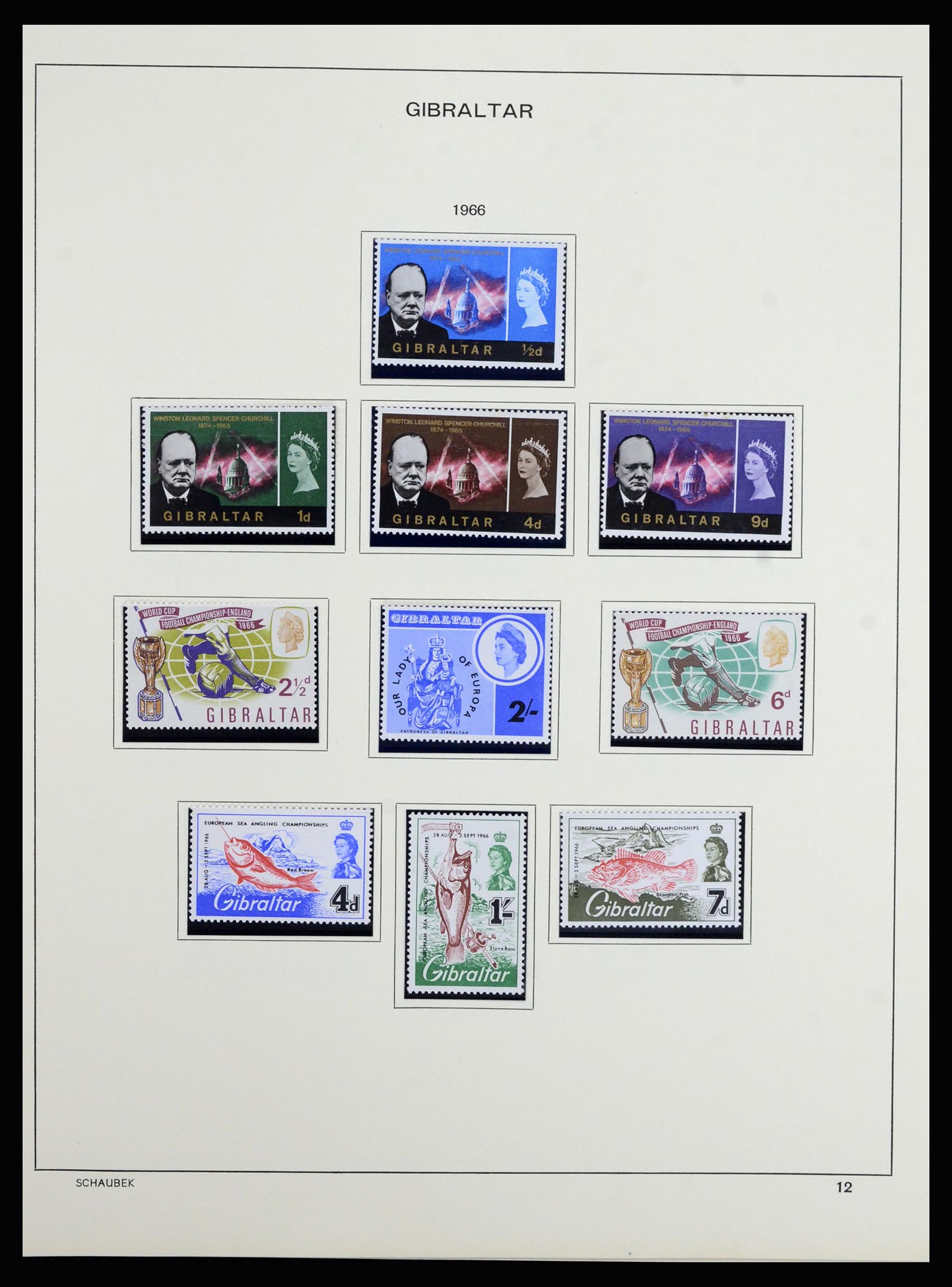 36918 007 - Stamp collection 36918 Gibraltar 1931-1976.