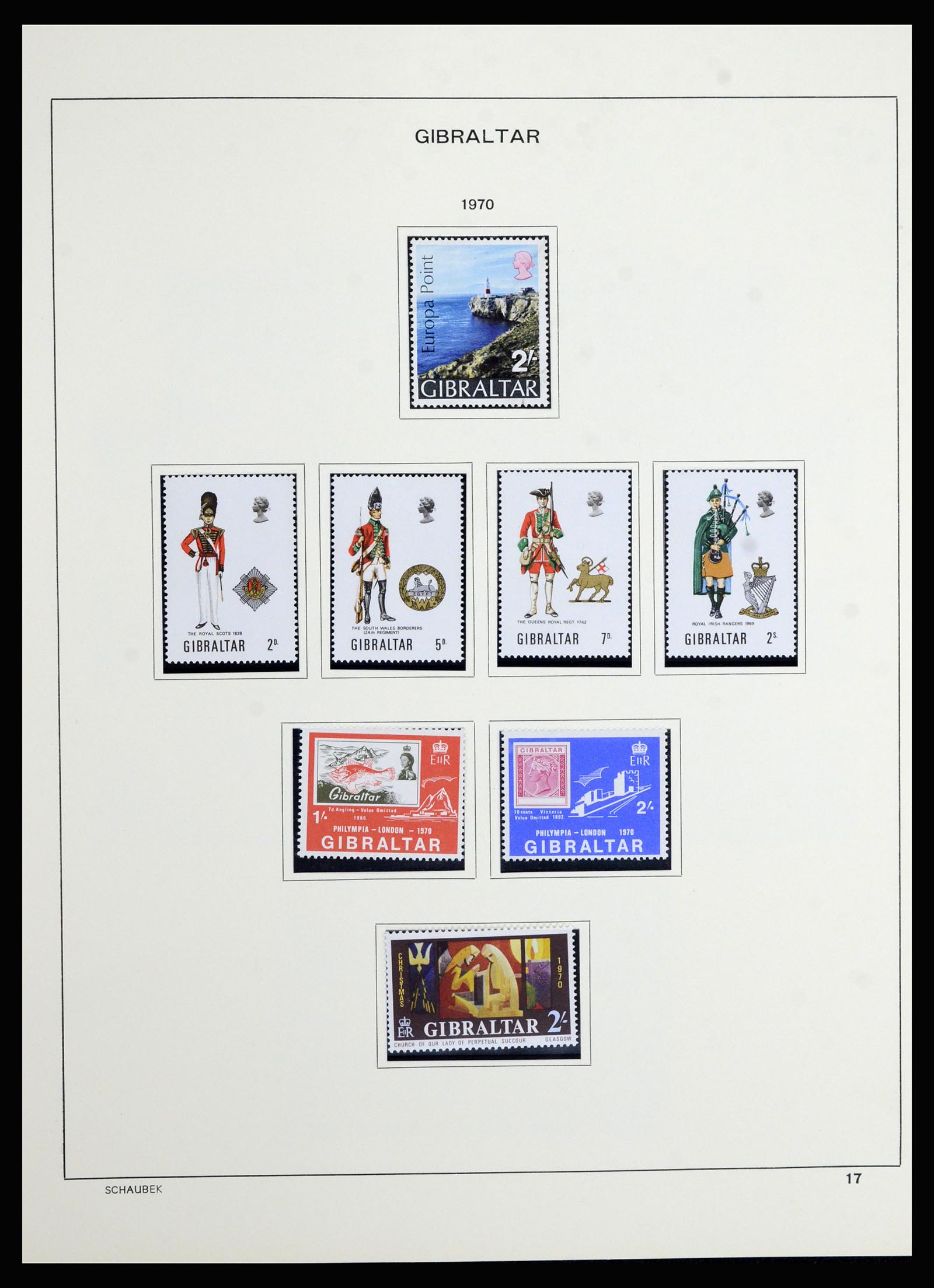 36918 014 - Stamp collection 36918 Gibraltar 1931-1976.