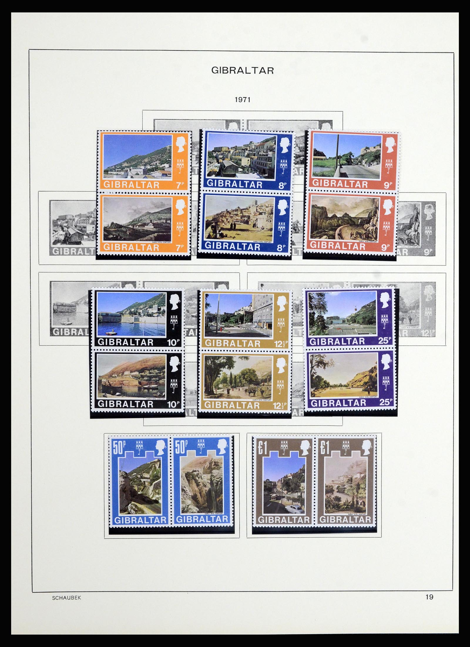 36918 016 - Stamp collection 36918 Gibraltar 1931-1976.