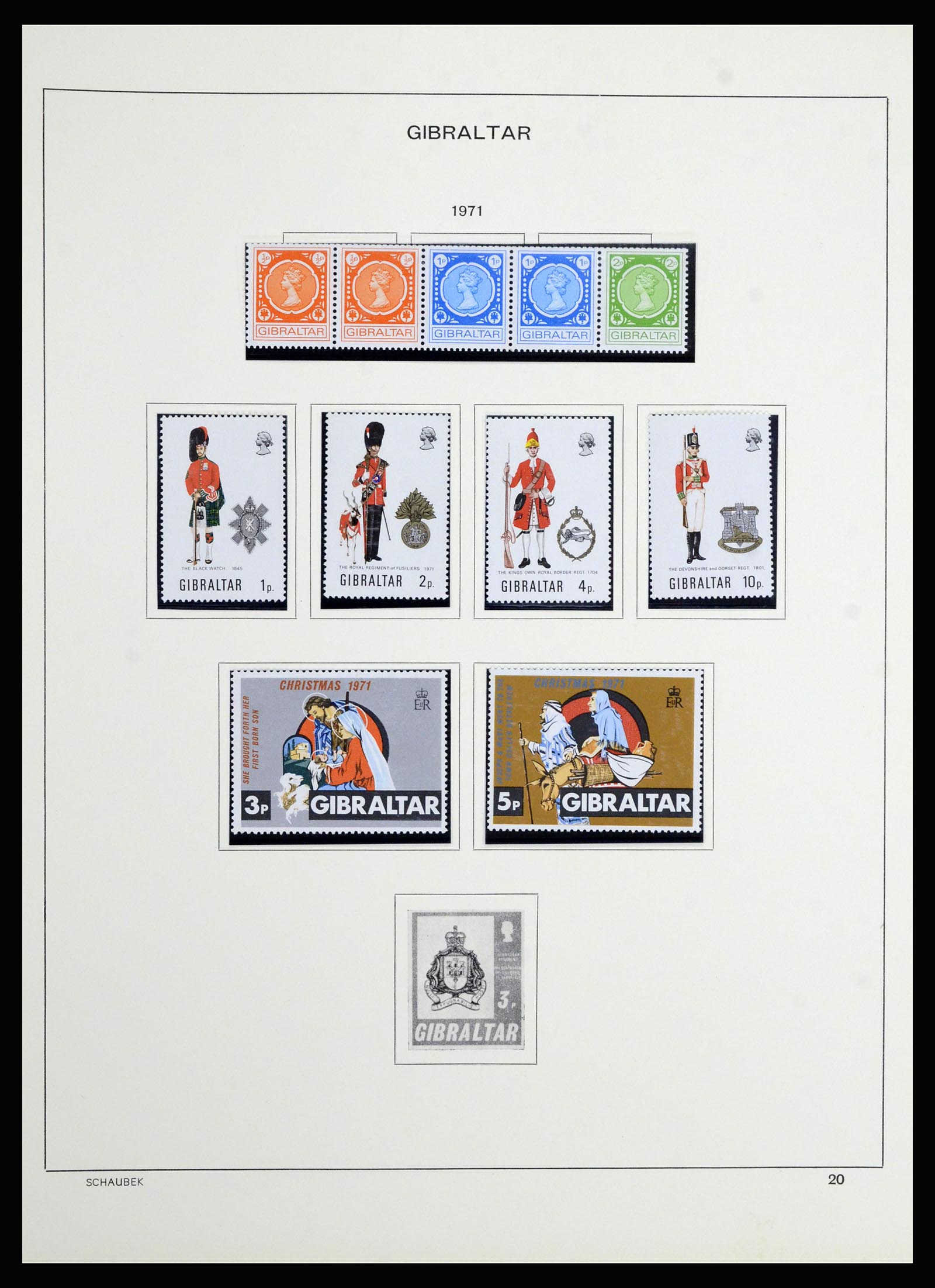 36918 017 - Stamp collection 36918 Gibraltar 1931-1976.