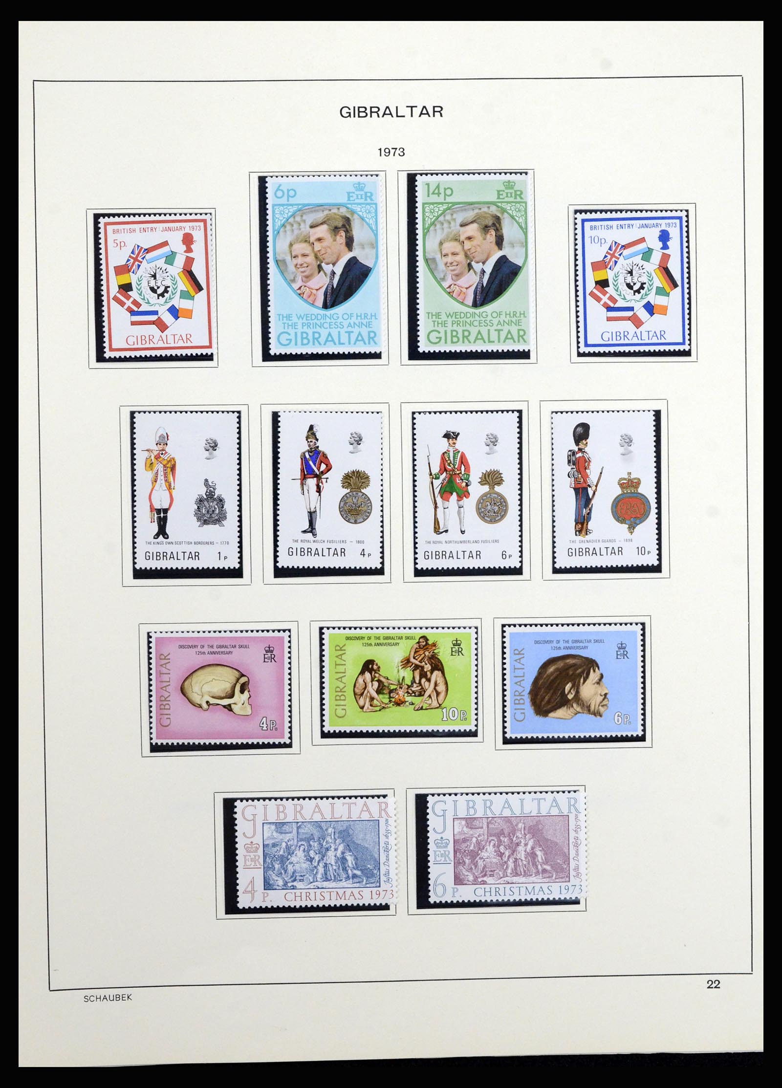 36918 019 - Stamp collection 36918 Gibraltar 1931-1976.