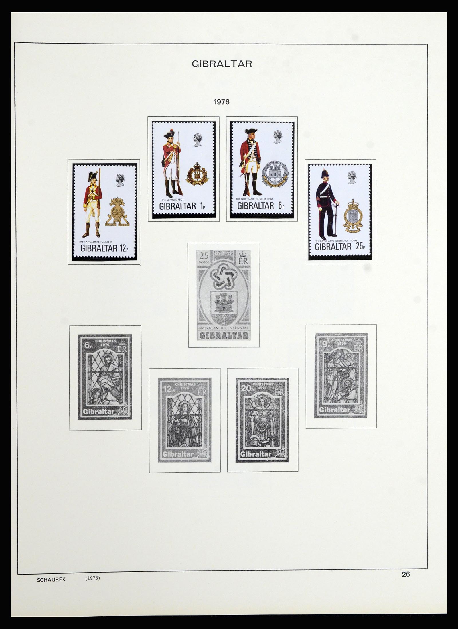 36918 024 - Stamp collection 36918 Gibraltar 1931-1976.