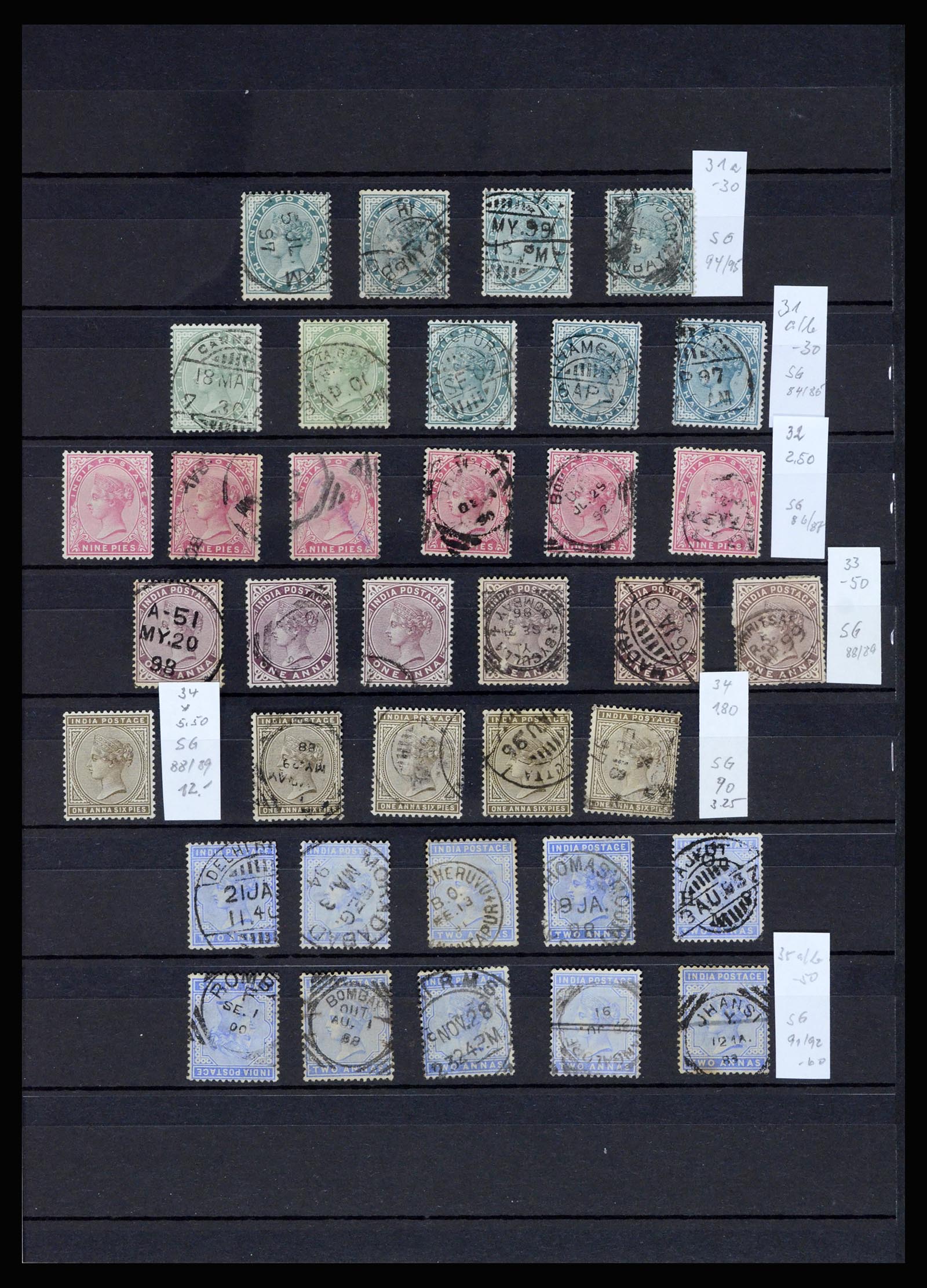 36919 007 - Postzegelverzameling 36919 India 1854-1946,